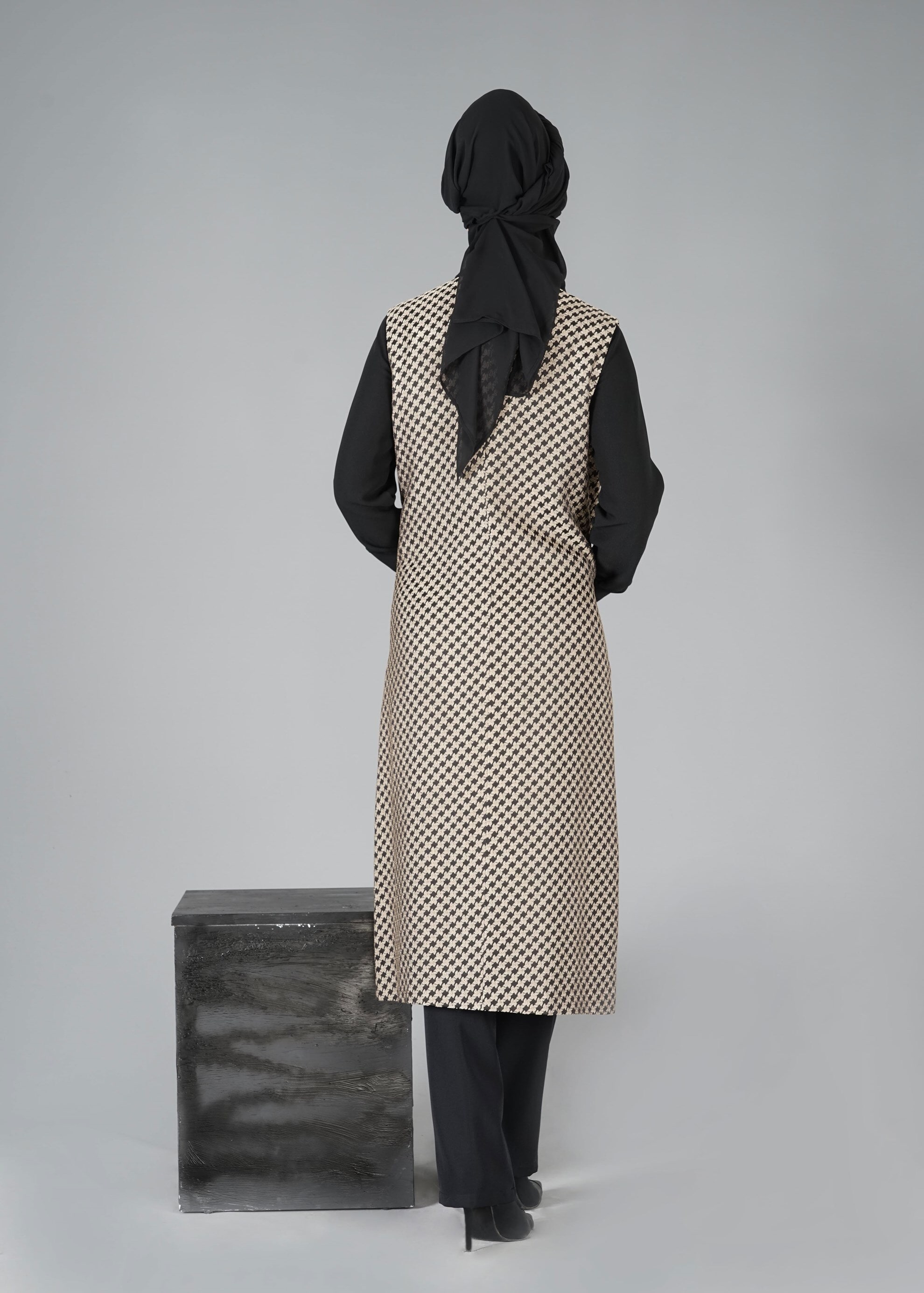 Tesettür giyim SİYAH 3326P TAKIM