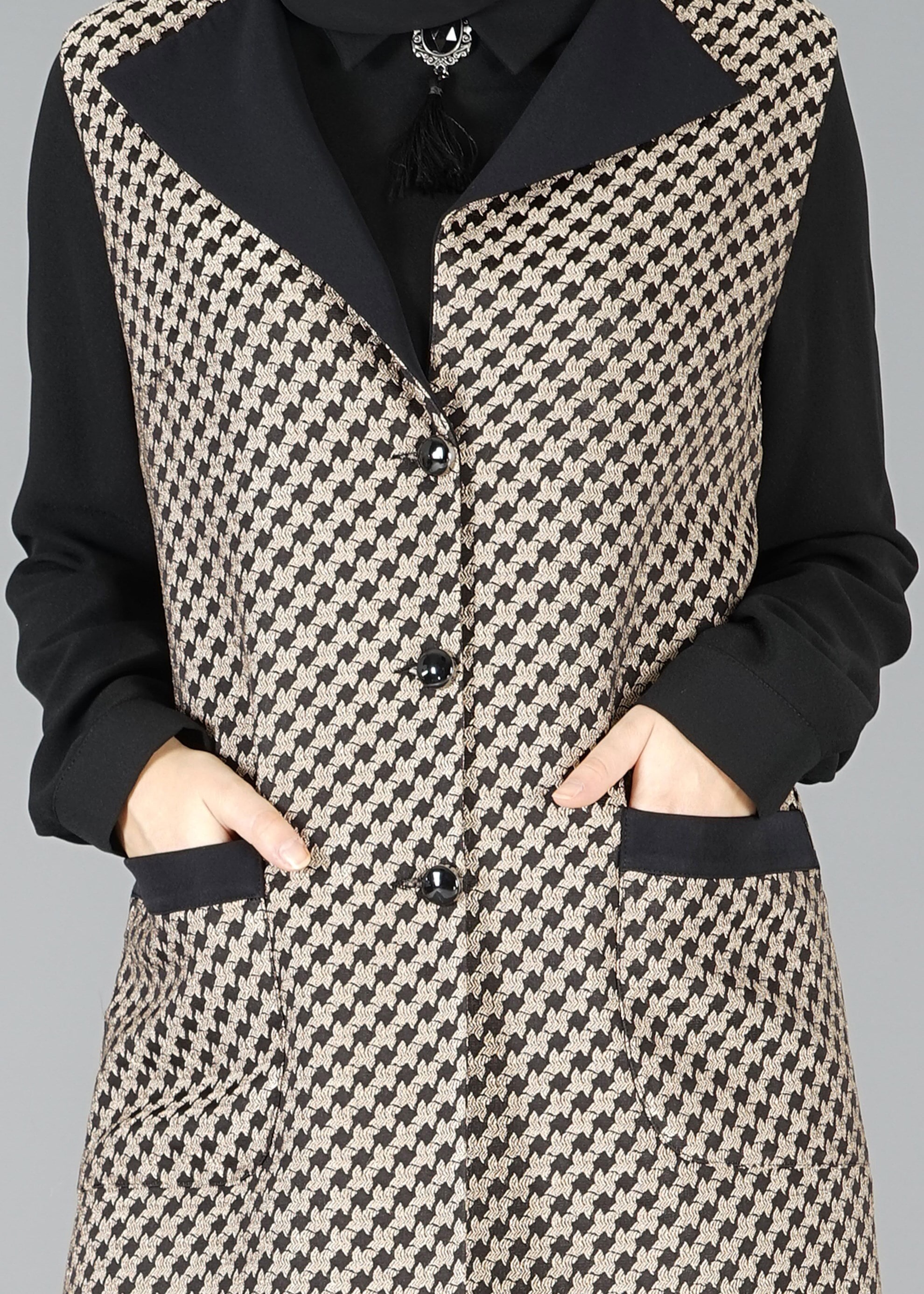 Tesettür giyim SİYAH 3326P TAKIM