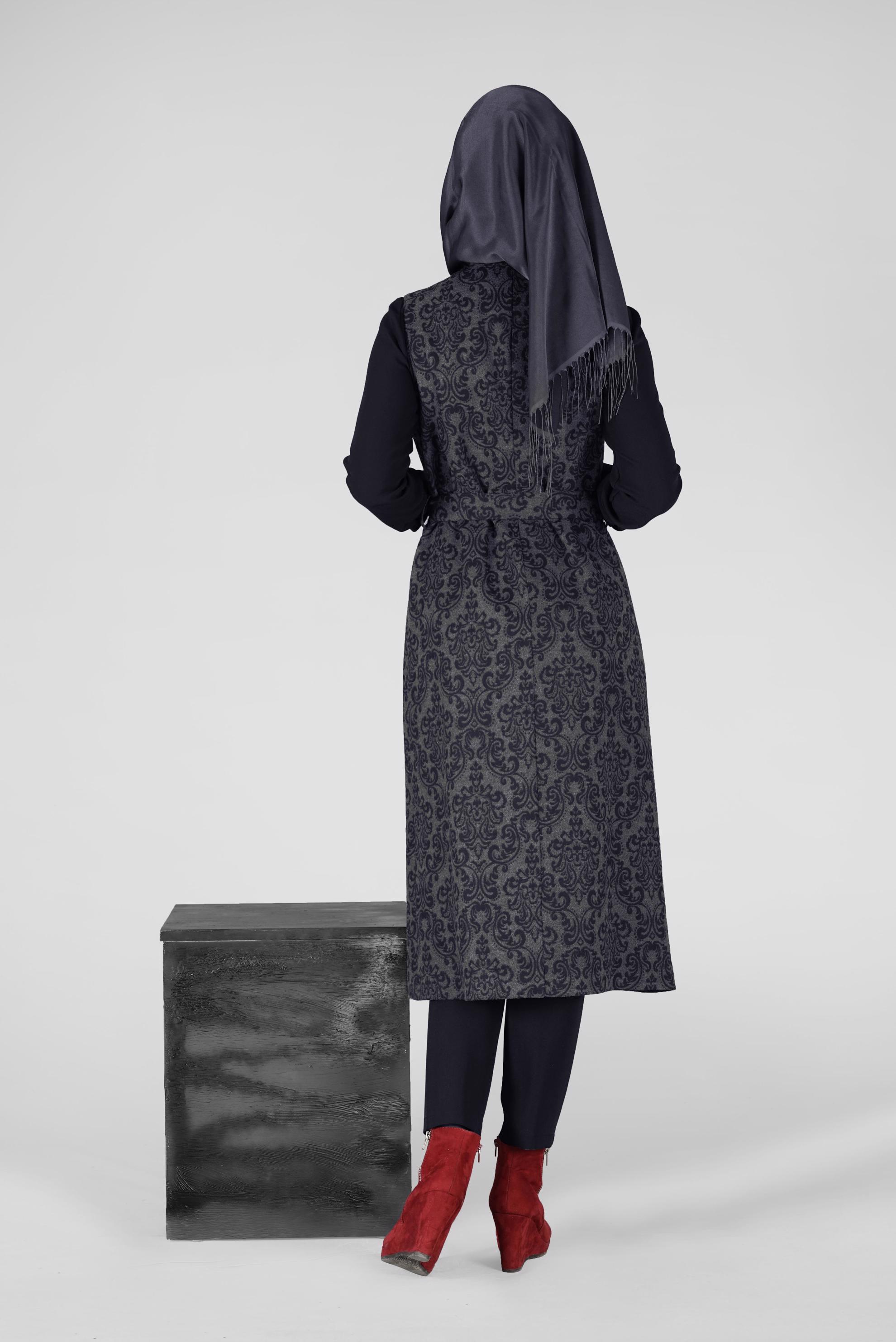 Tesettür giyim LACİVERT 3327P TAKIM