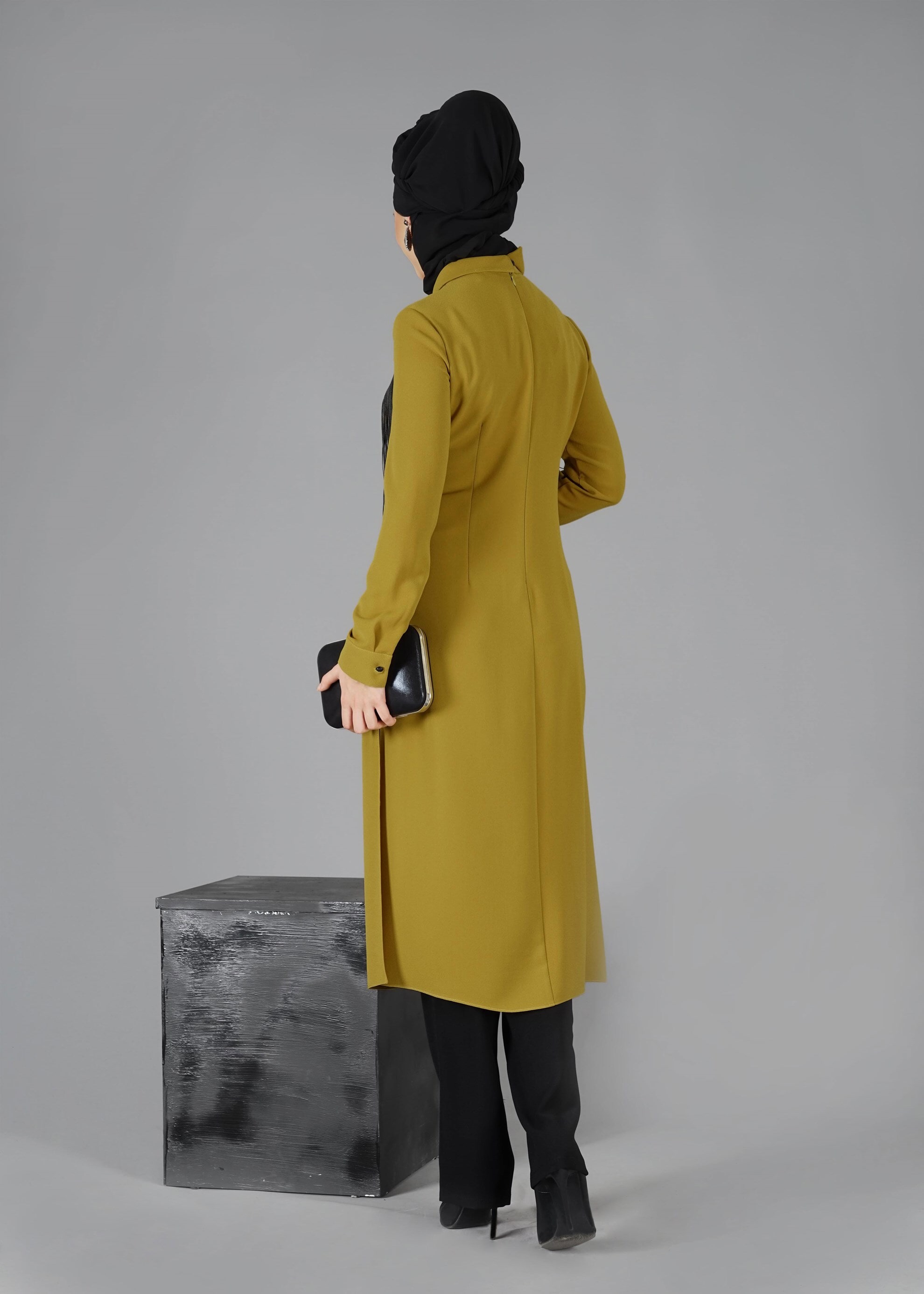 Tesettür giyim YEŞİL 3357 TAKIM