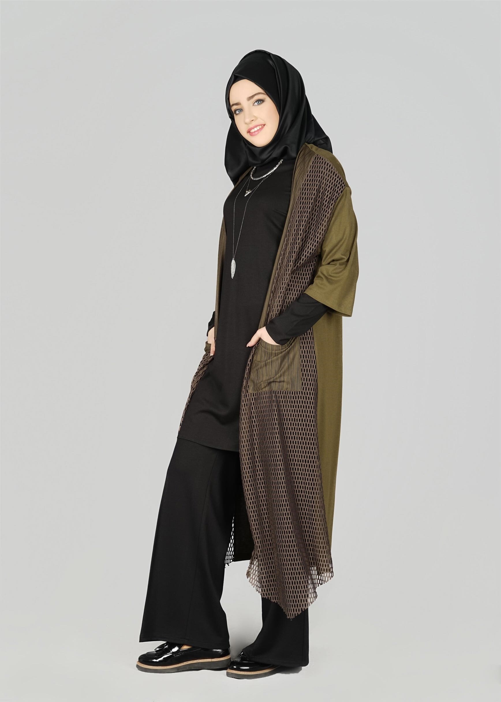 Tesettür giyim SİYAH 4789 TUNİK
