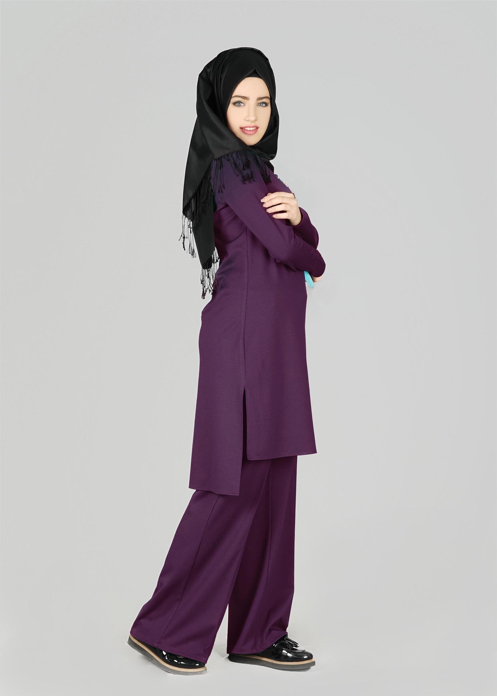 Tesettür giyim MOR 4789 TUNİK