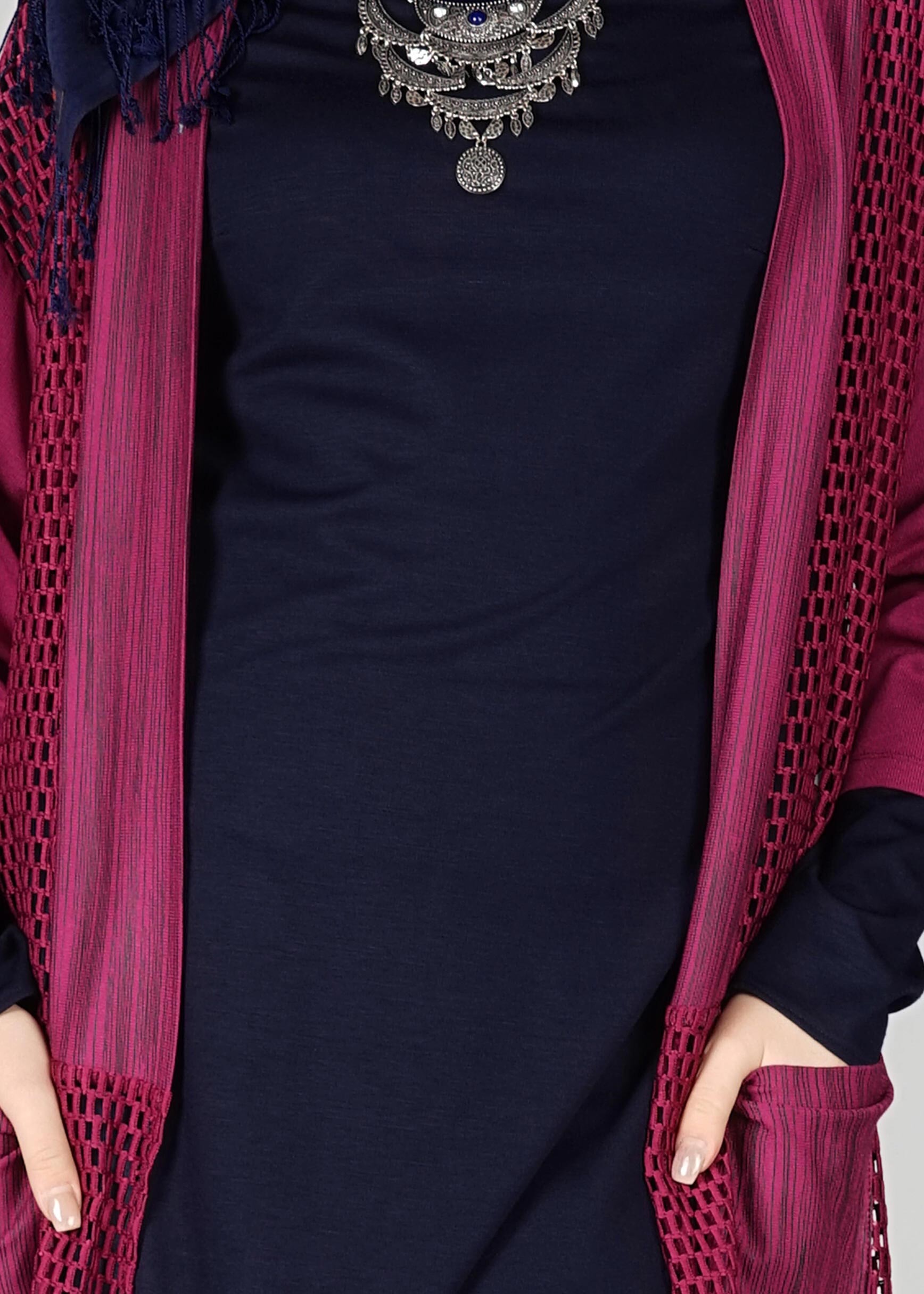 Tesettür giyim LACİVERT 4789 TUNİK