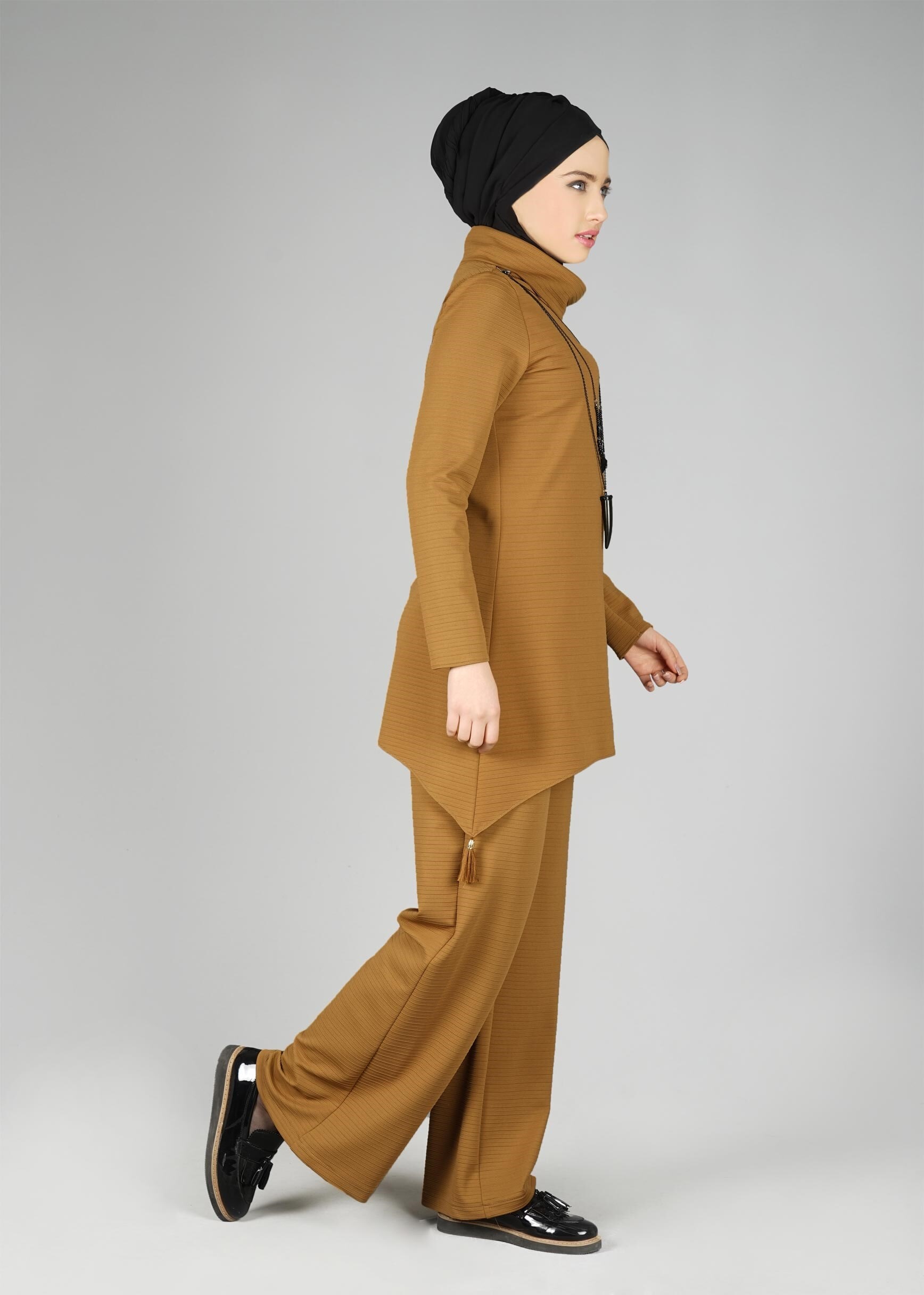 Tesettür giyim KAHVE 4838 TAKIM