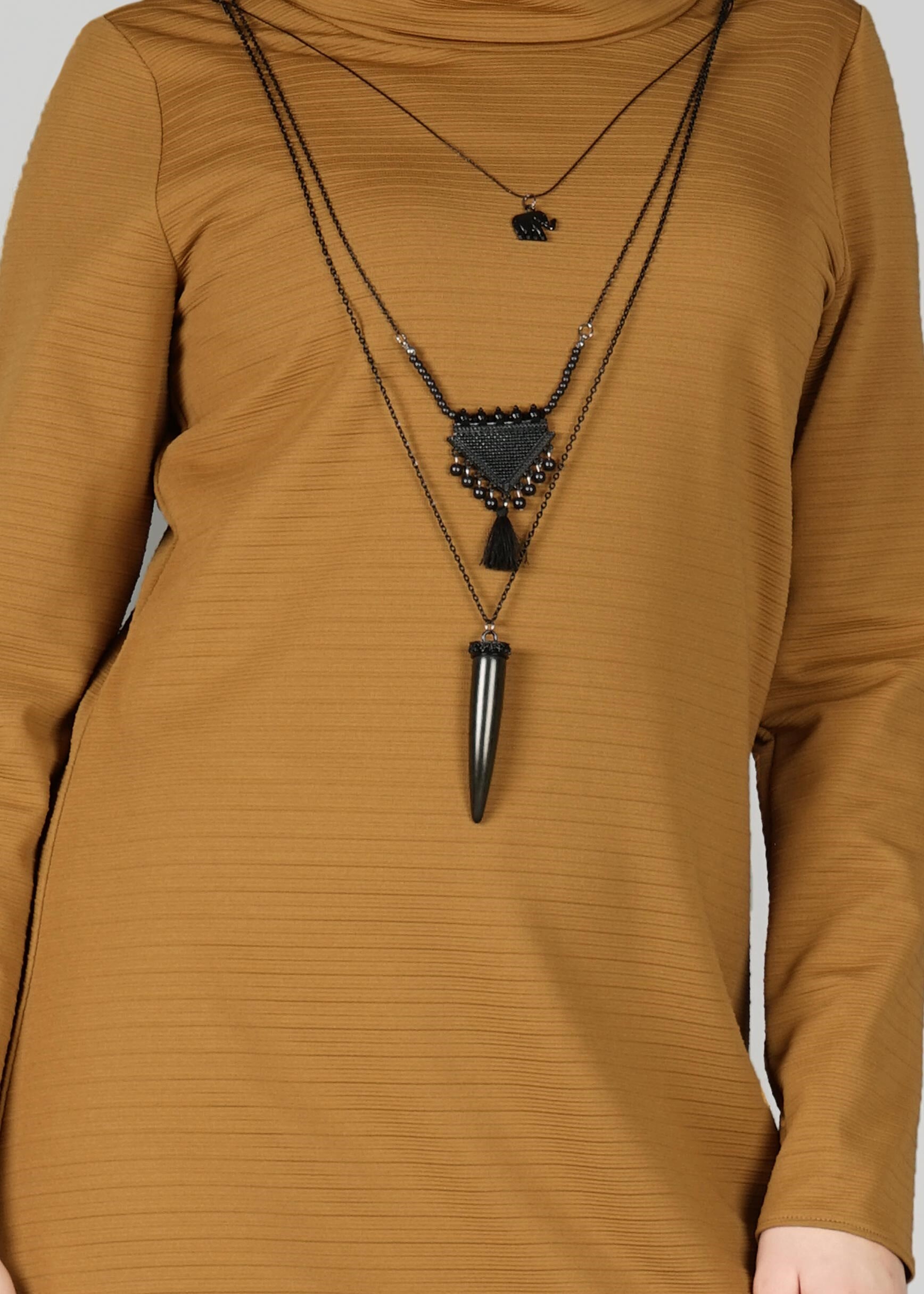 Tesettür giyim KAHVE 4838 TAKIM