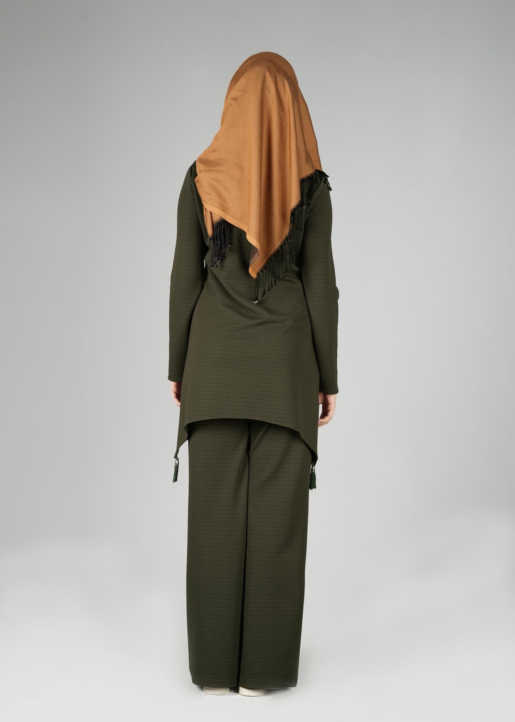 Tesettür giyim HAKİ 4838 TAKIM