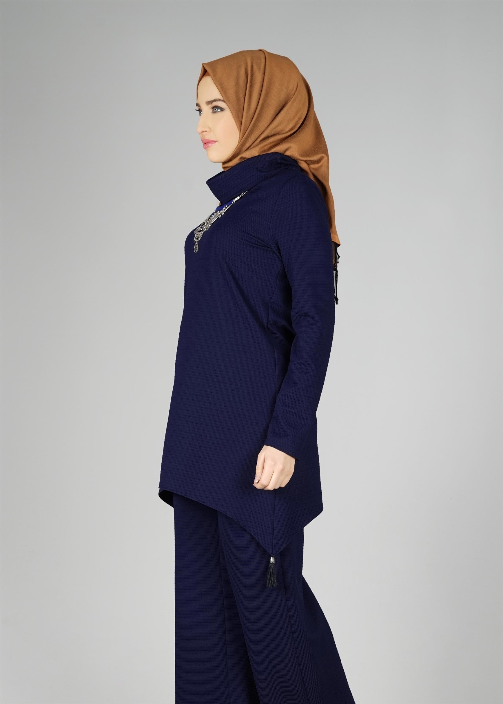 Tesettür giyim LACİVERT 4838 TAKIM