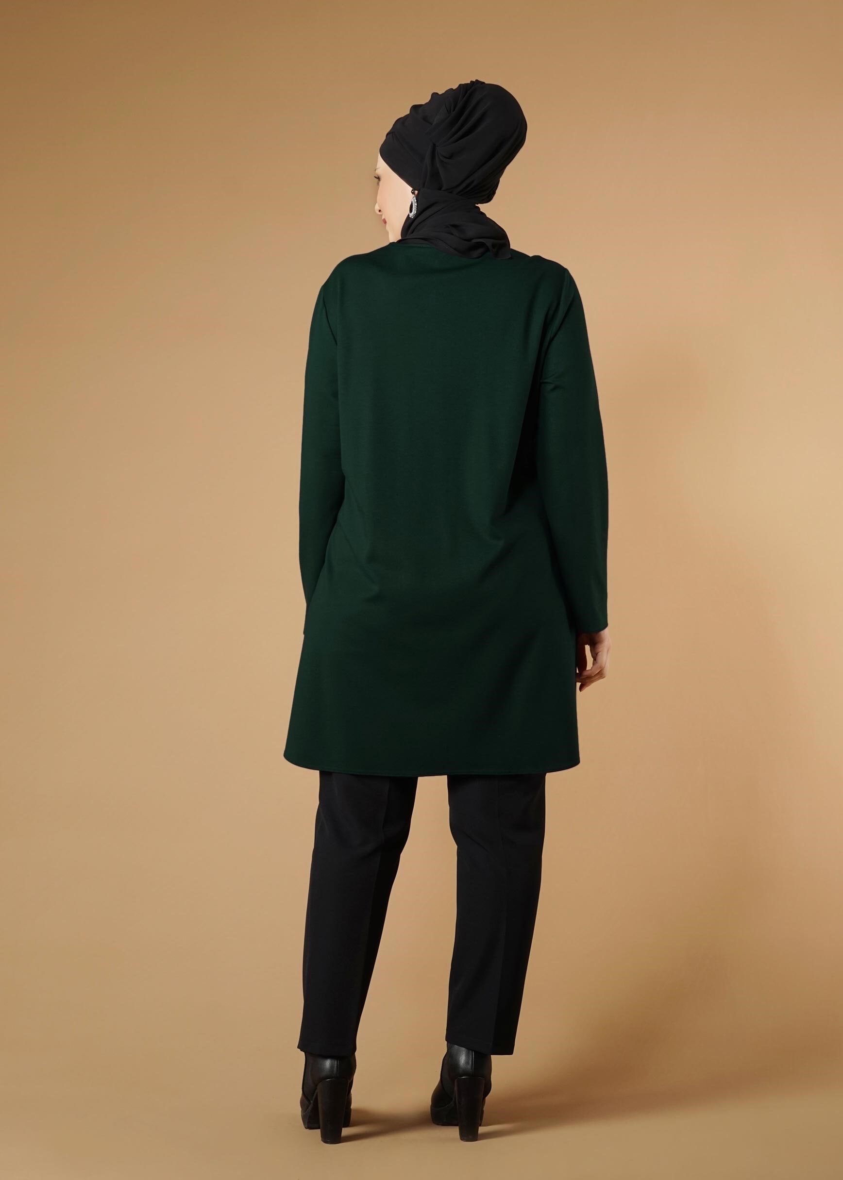 Tesettür giyim YEŞİL 2614 TUNİK