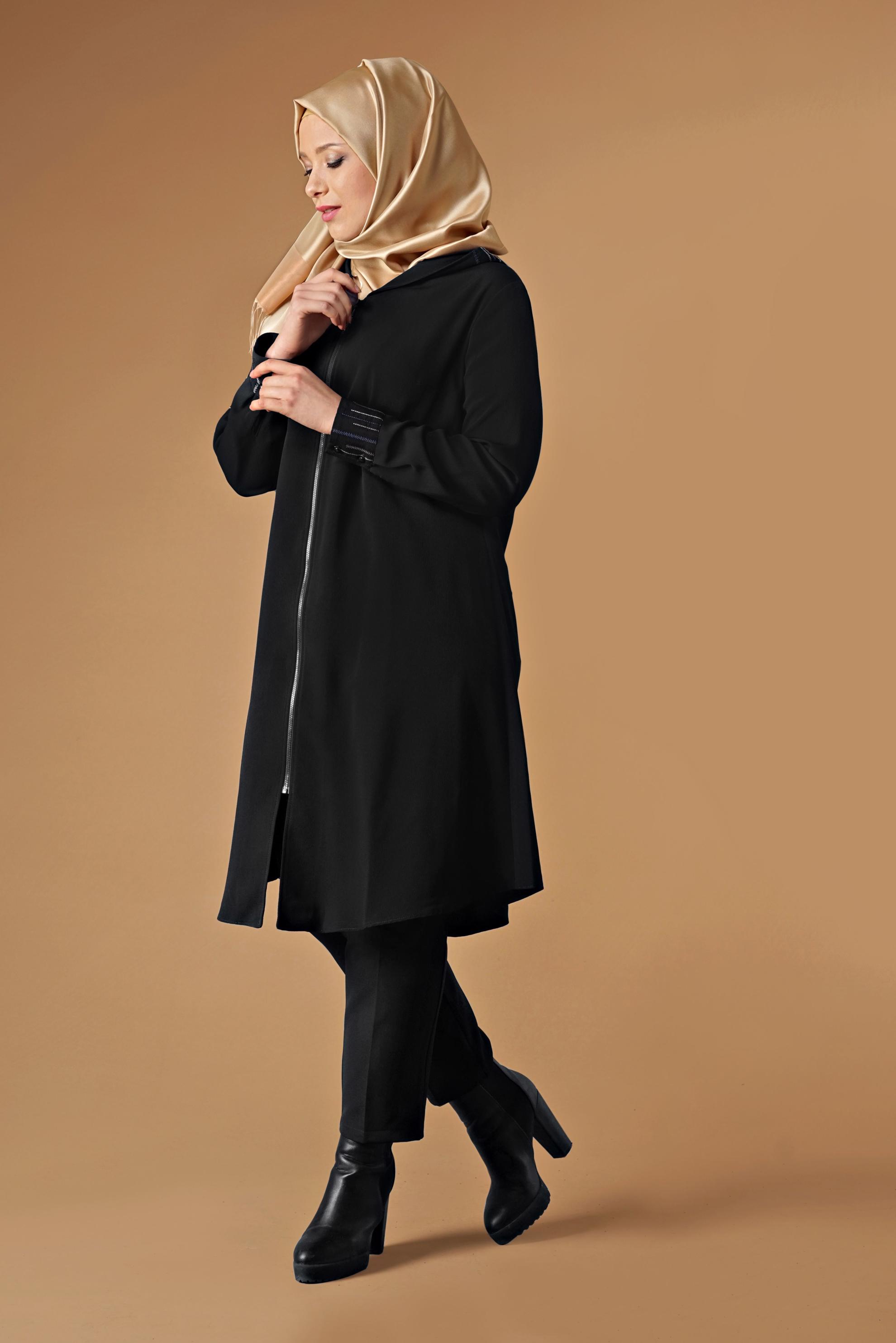 Tesettür giyim SİYAH 2622 TUNİK