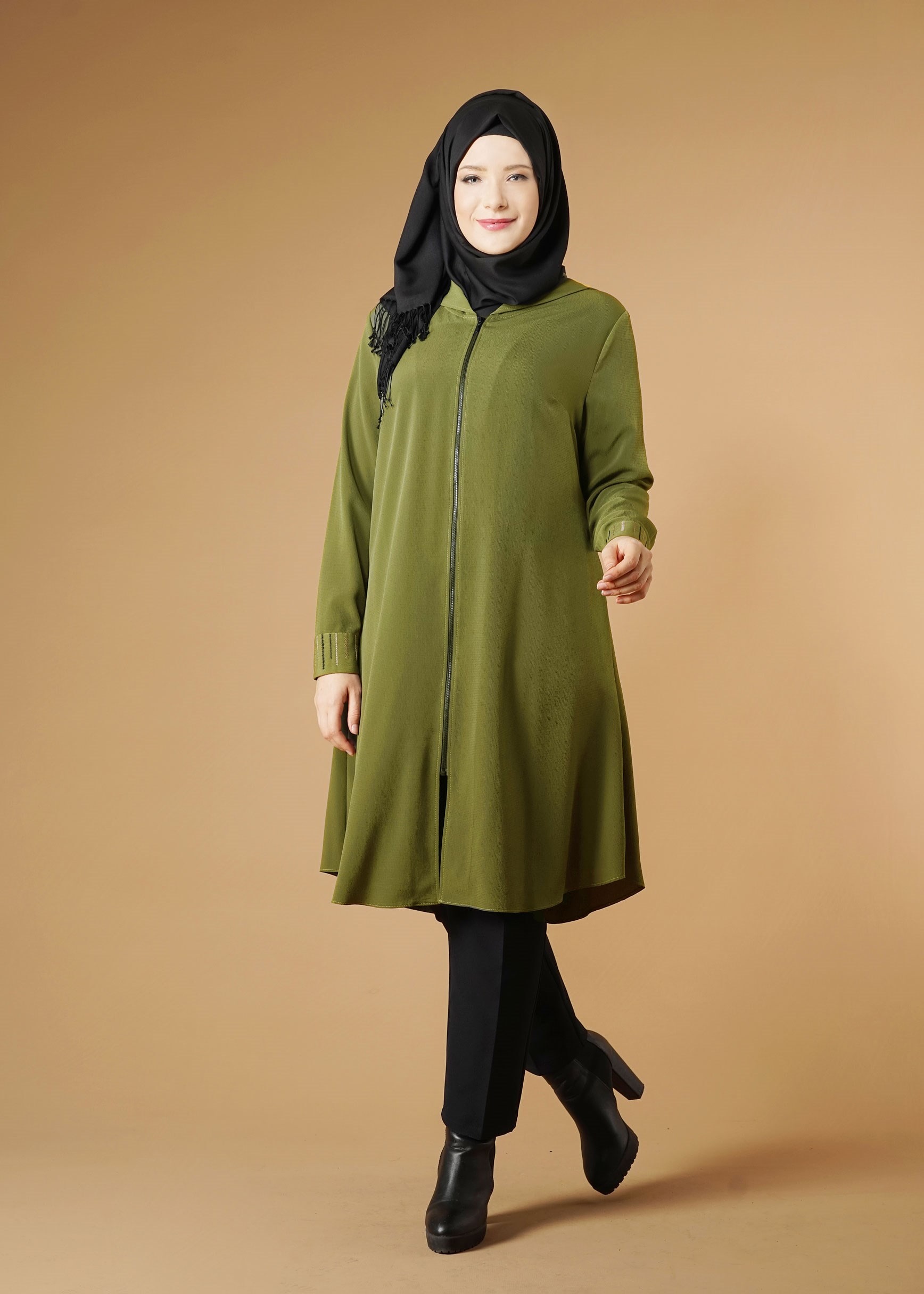 Tesettür giyim HAKİ 2622 TUNİK