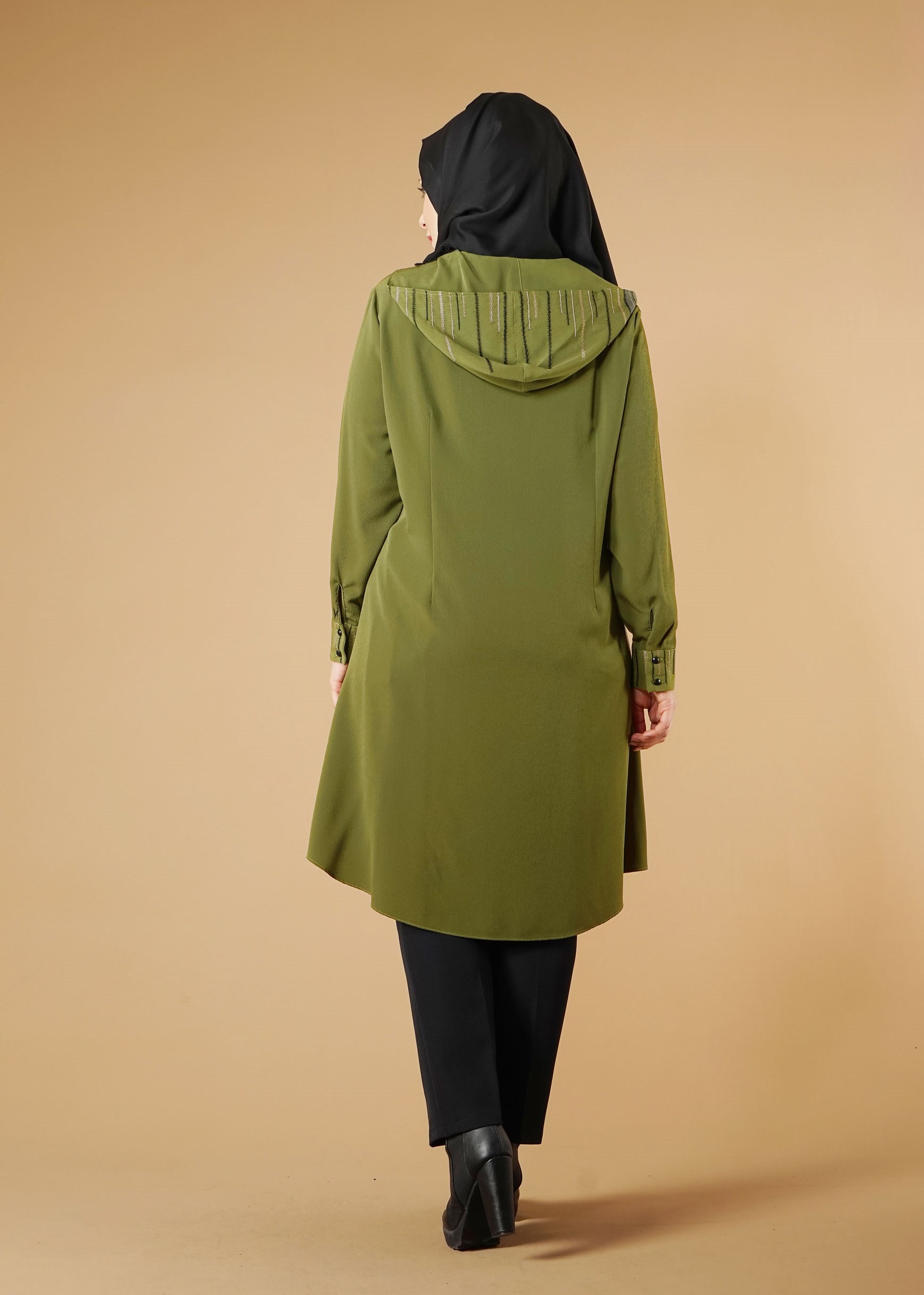 Tesettür giyim HAKİ 2622 TUNİK