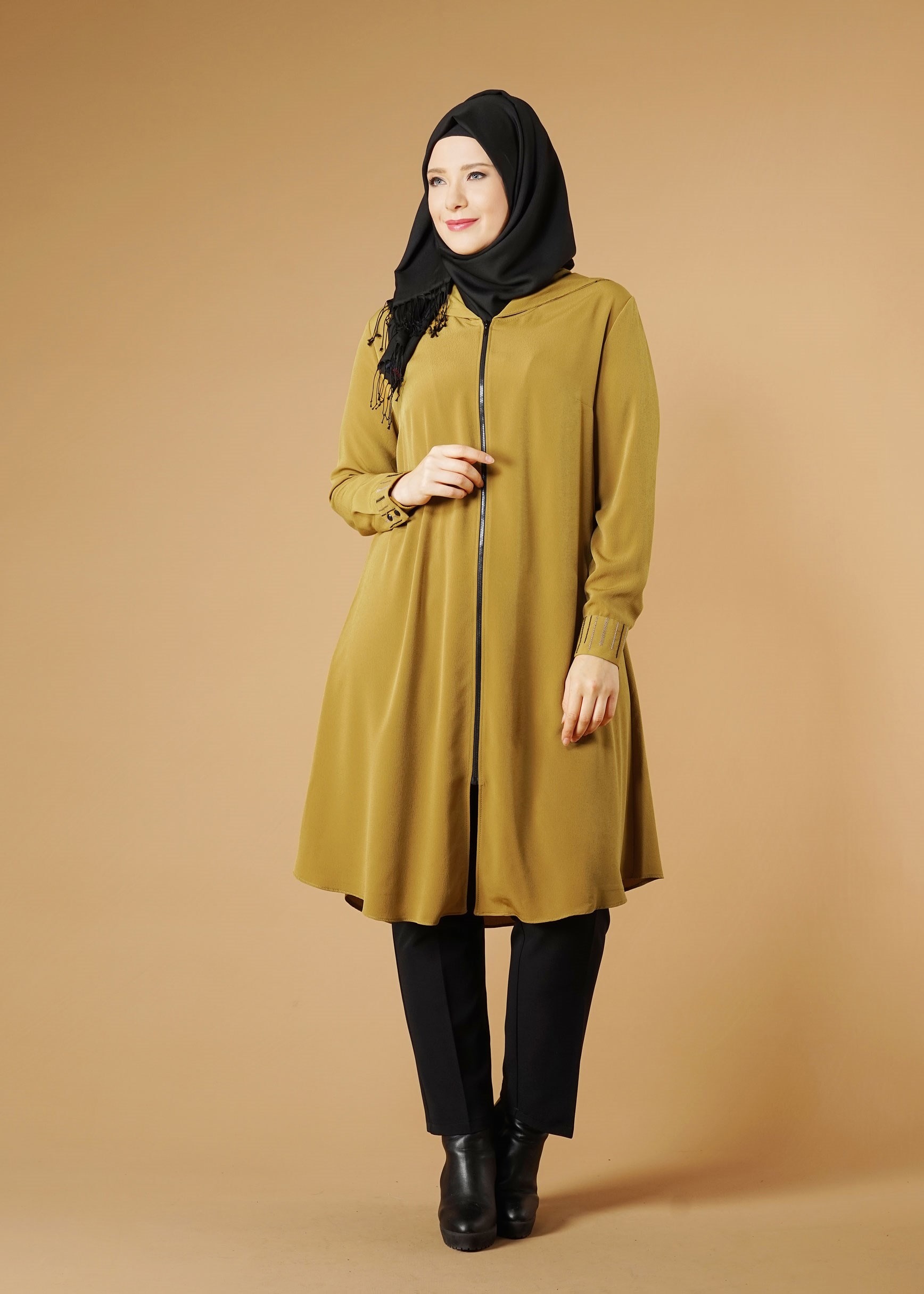 Tesettür giyim YEŞİL 2622 TUNİK