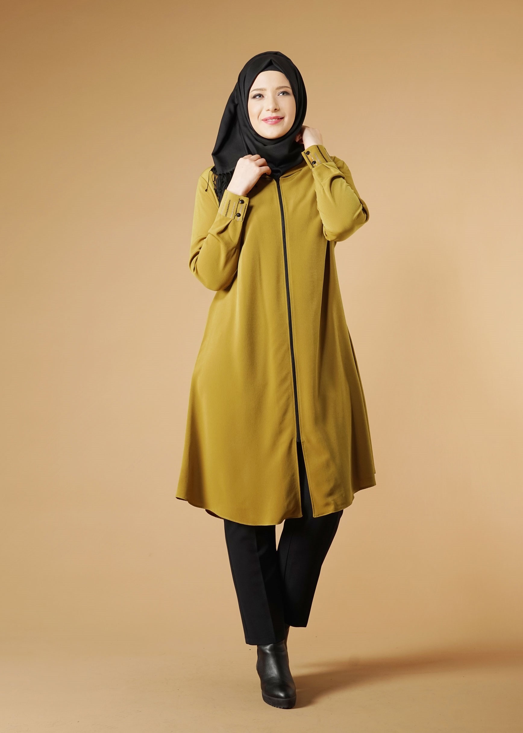 Tesettür giyim YEŞİL 2622 TUNİK