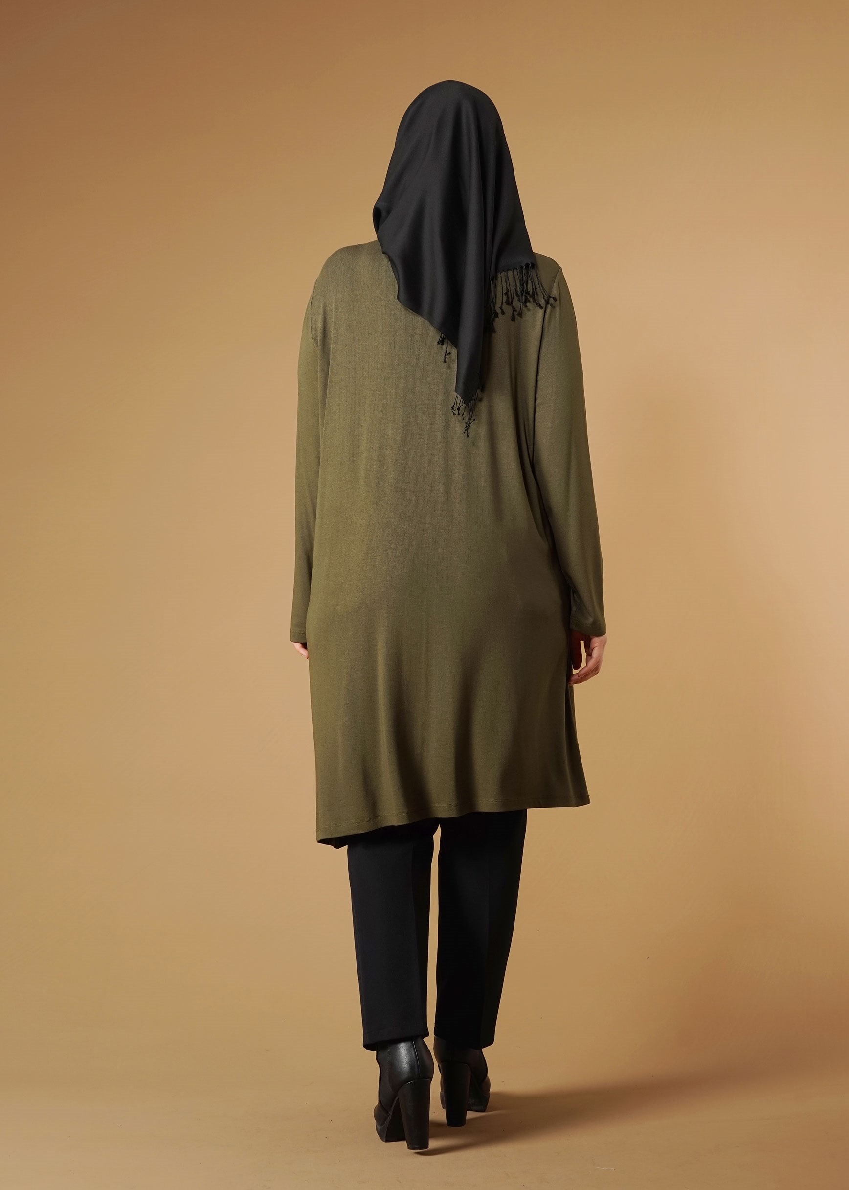 Tesettür giyim HAKİ 2626 TUNİK