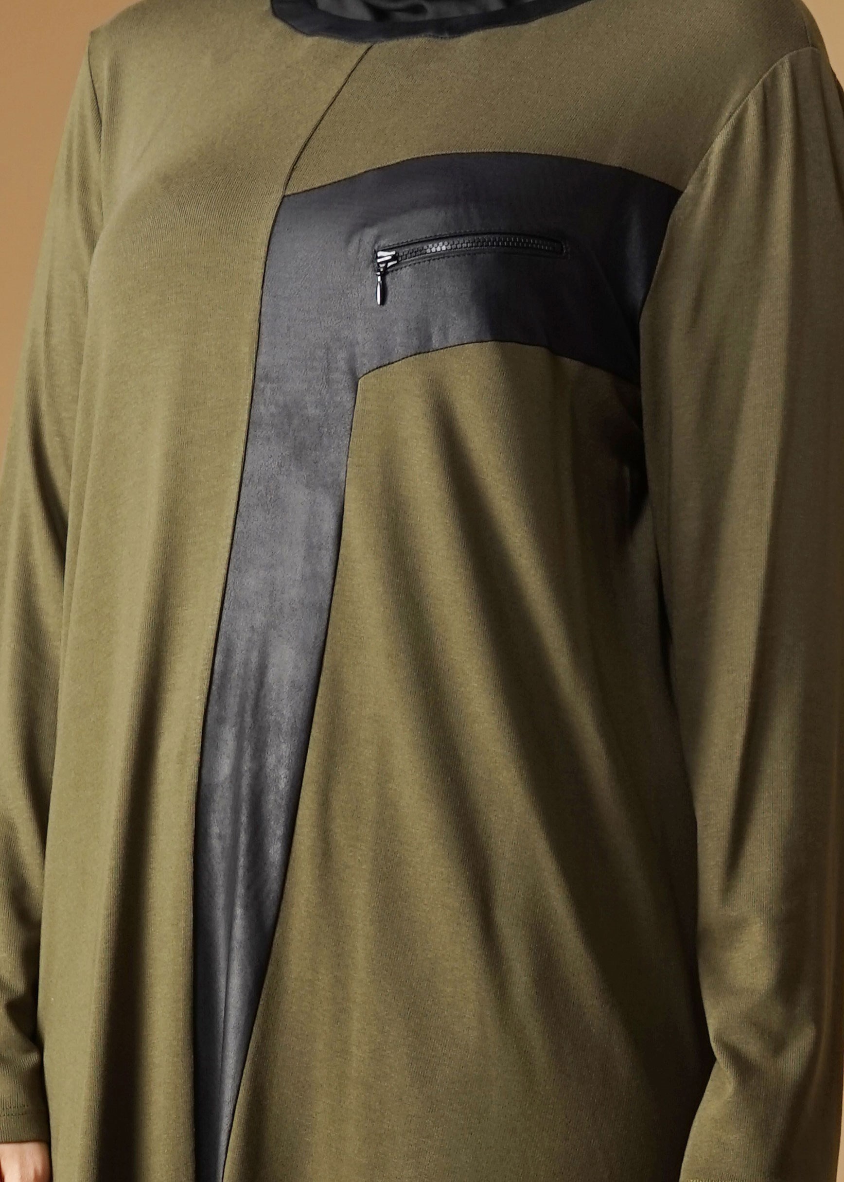 Tesettür giyim HAKİ 2626 TUNİK