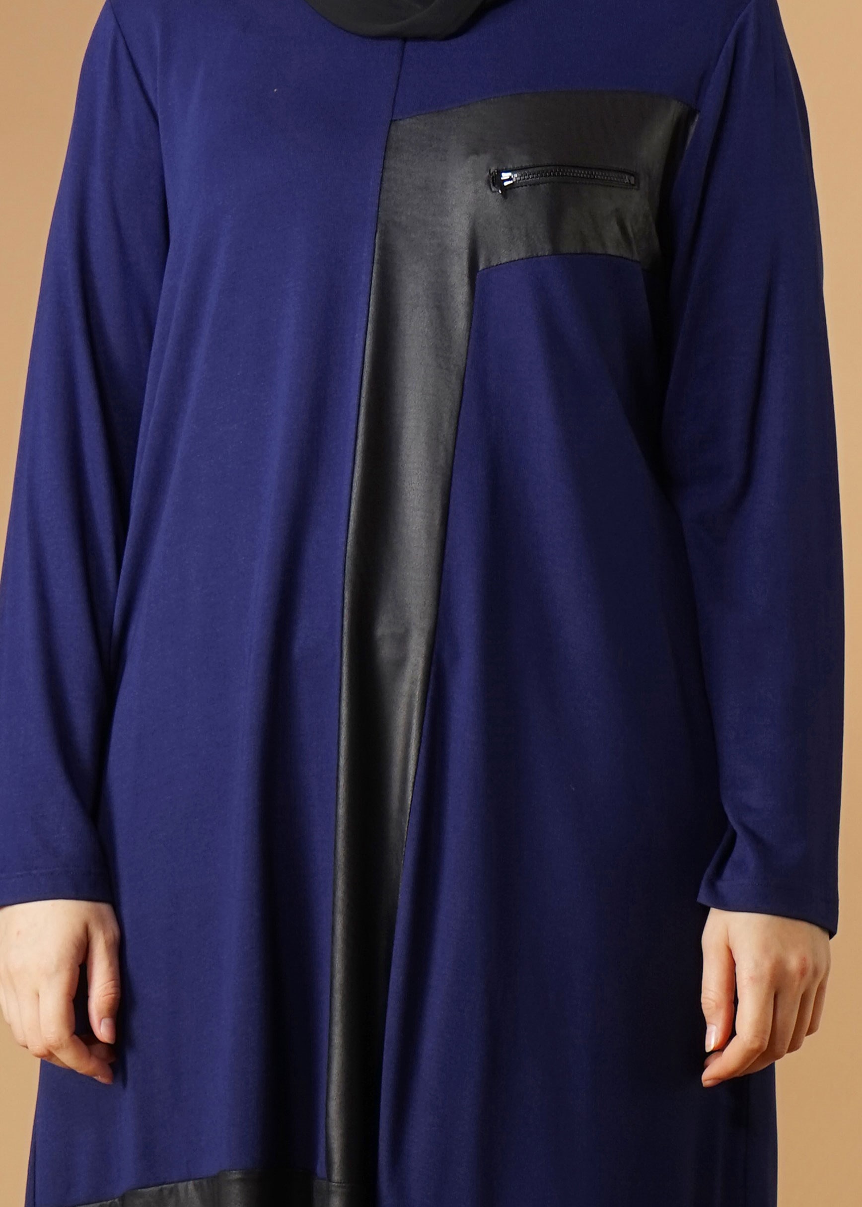 Tesettür giyim LACİVERT 2626 TUNİK