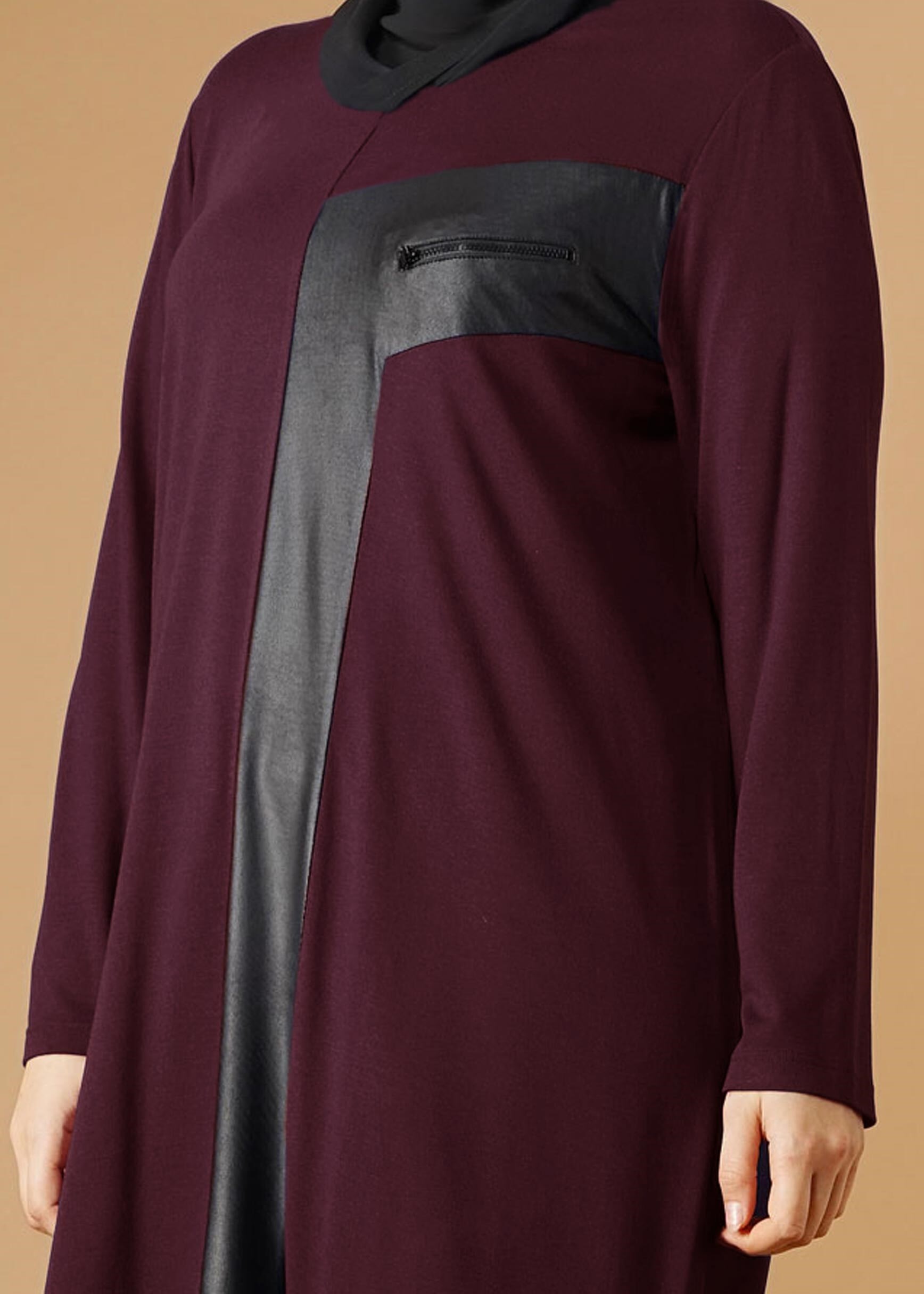 Tesettür giyim BORDO 2626 TUNİK