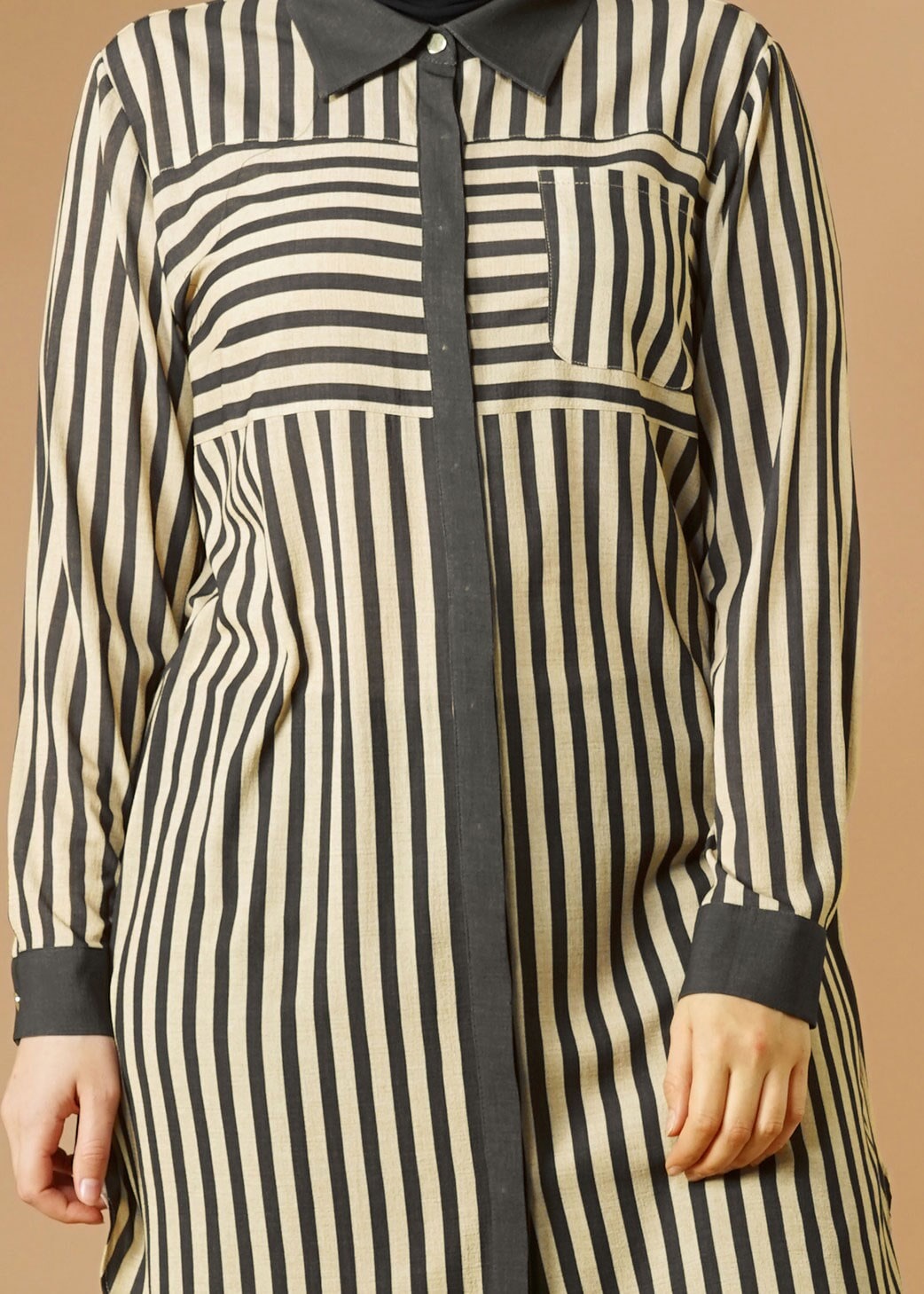 Tesettür giyim GRİ 2630 TUNİK