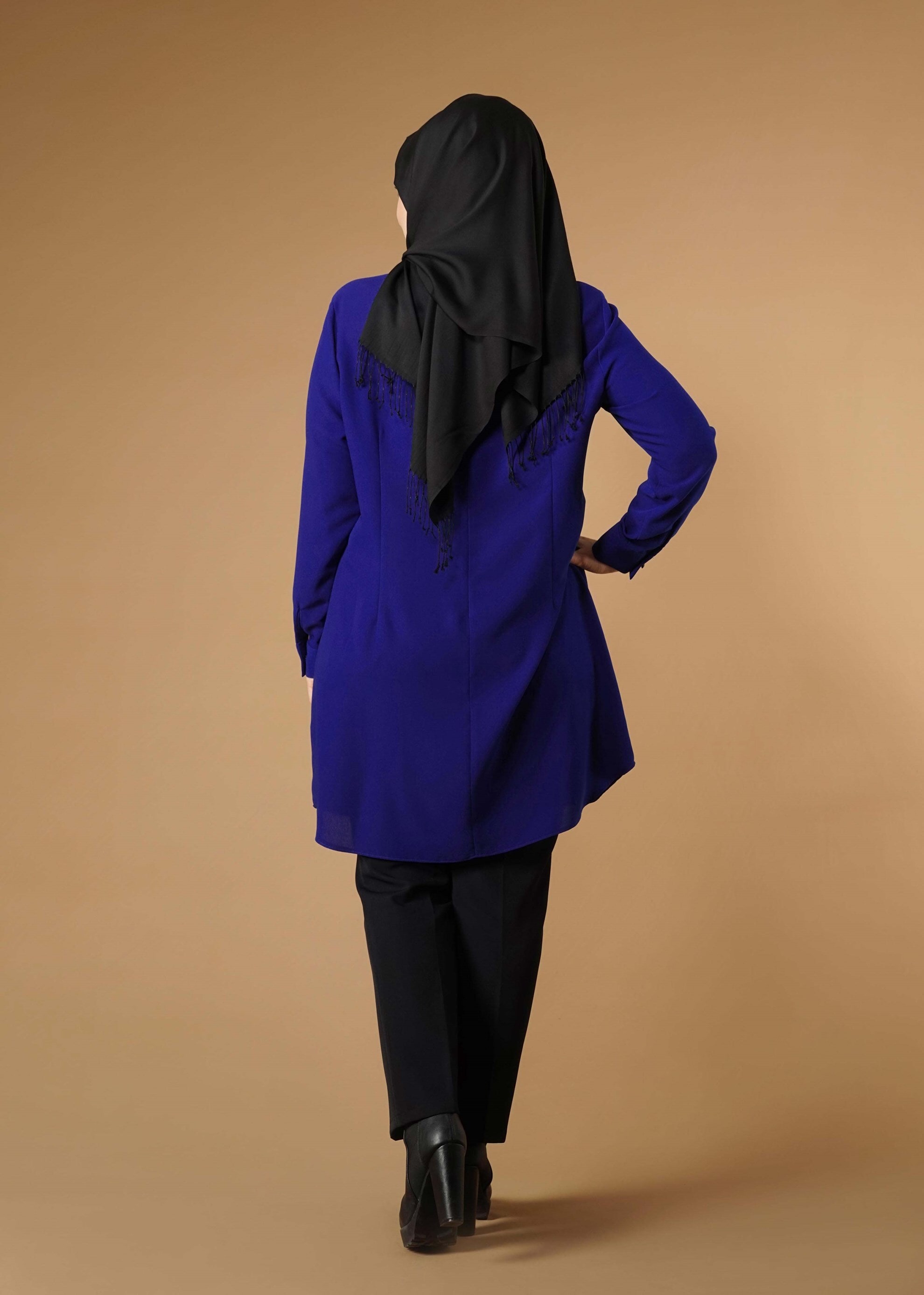 Tesettür giyim LACİVERT 2635 TUNİK