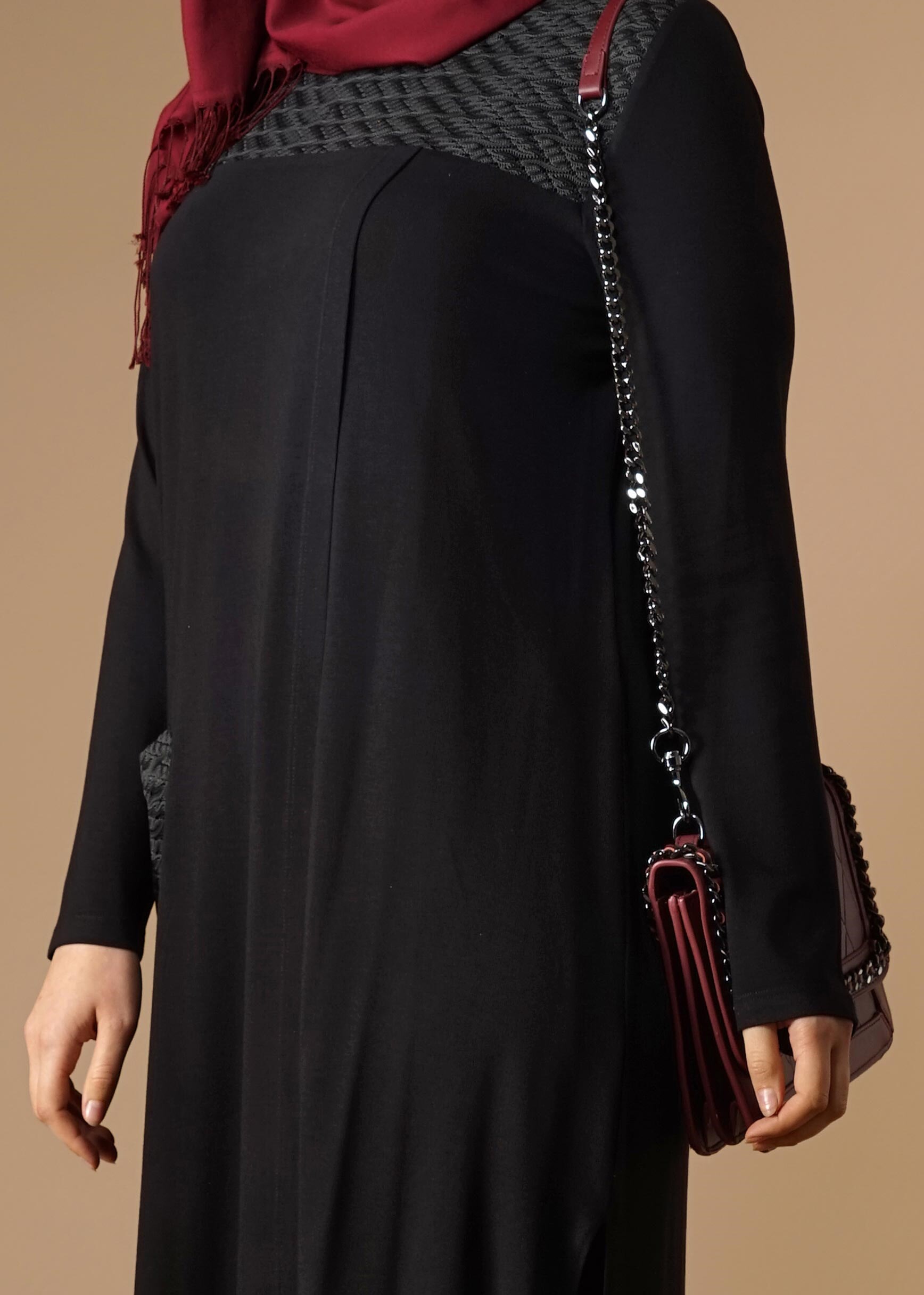 Tesettür giyim SİYAH 2637 TUNİK