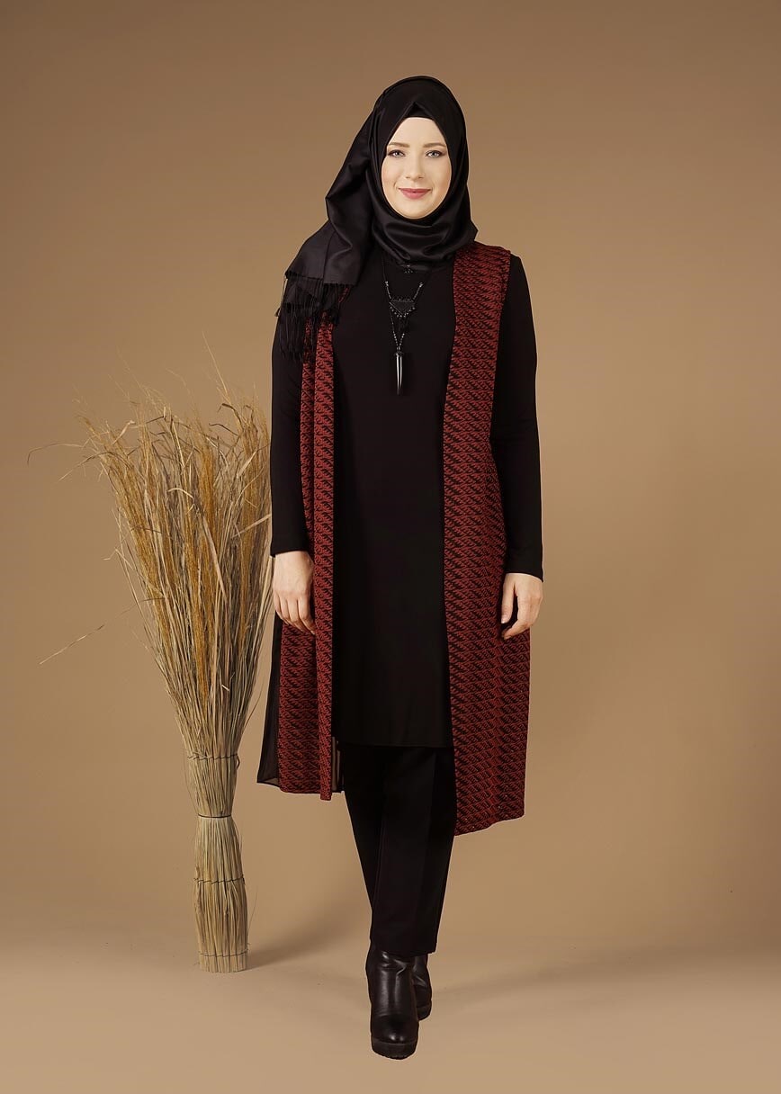 Tesettür giyim TURUNCU 2640 TUNİK