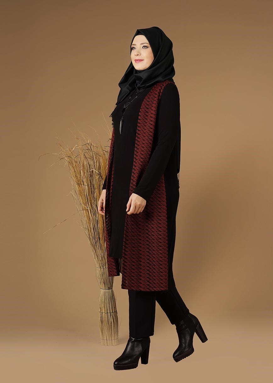 Tesettür giyim TURUNCU 2640 TUNİK