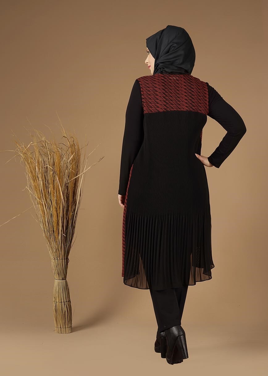 Tesettür giyim TURUNCU 2640 TUNİK