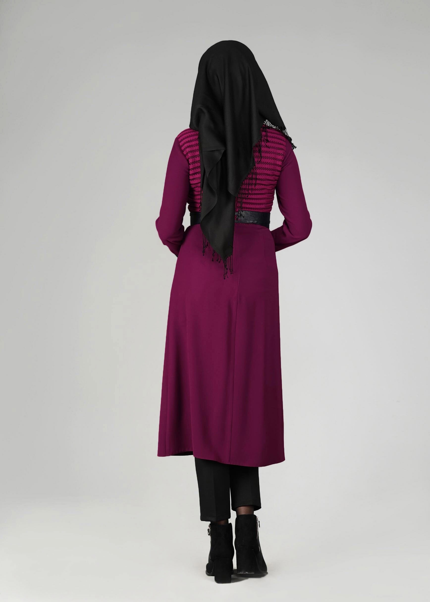 Tesettür giyim MOR TUNİK 4009