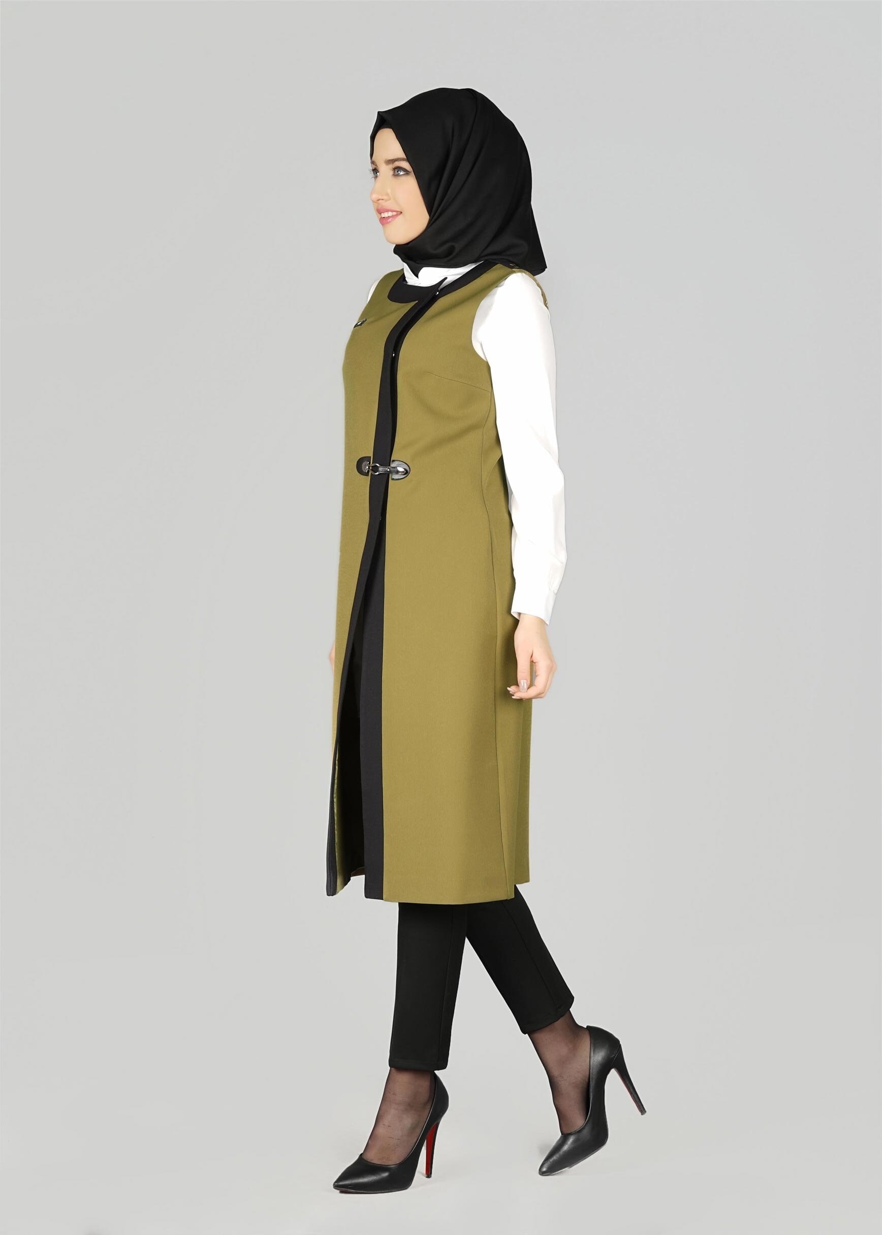 Tesettür giyim YEŞİL 4014 TUNİK