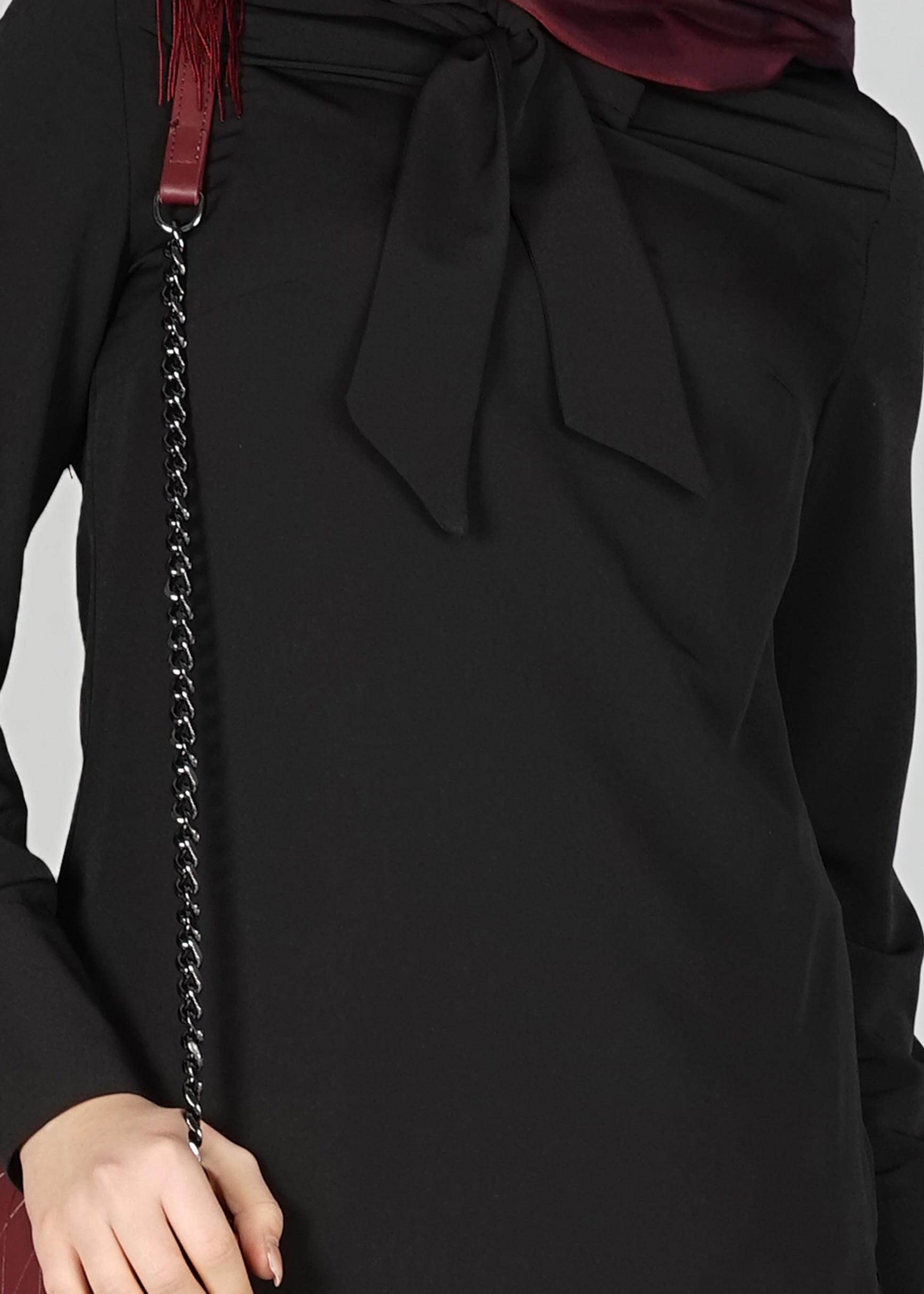 Tesettür giyim SİYAH 4027 New Loren Tesettür Tunik 38/46 TEK40