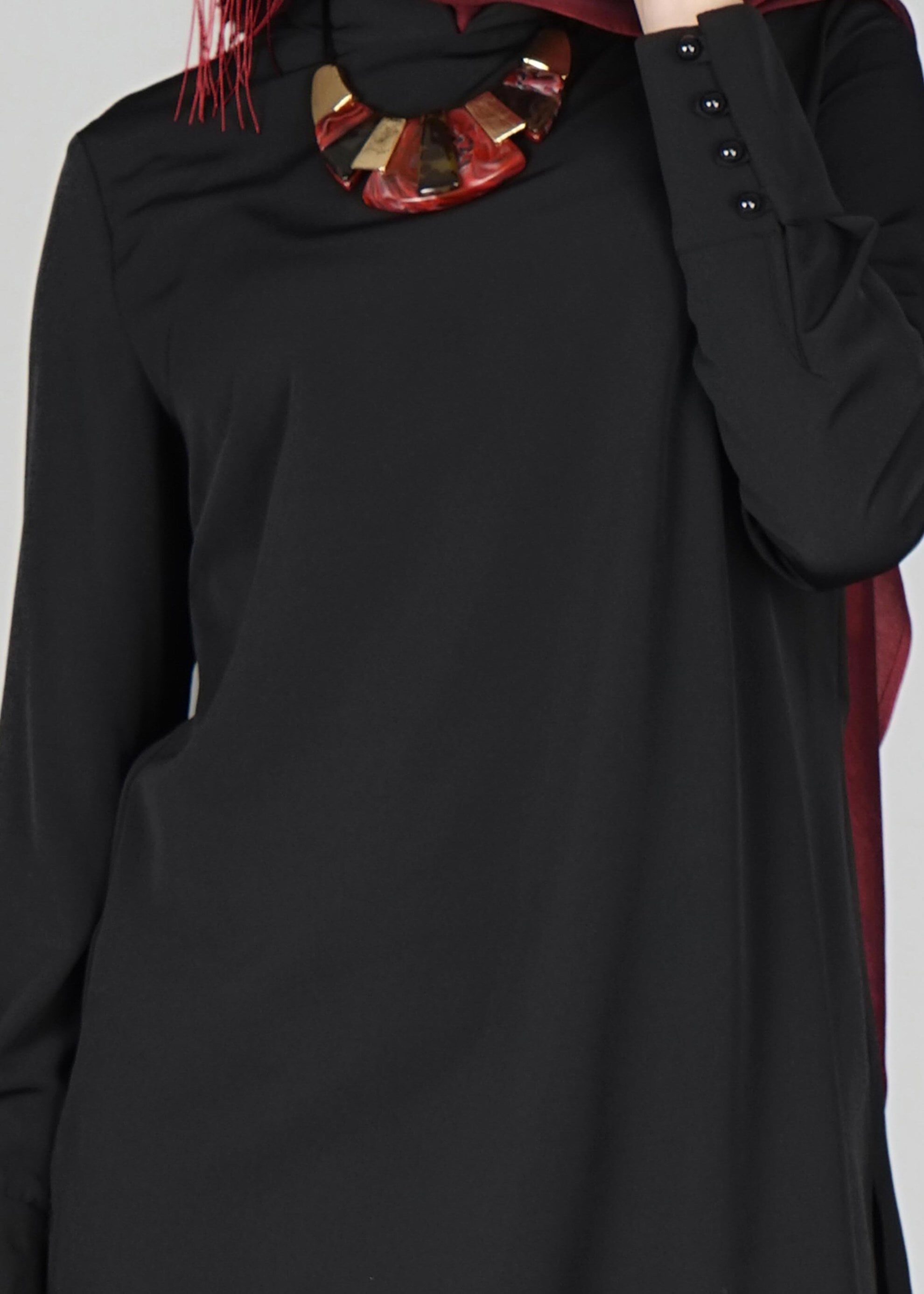 Tesettür giyim SİYAH 4037 TUNİK