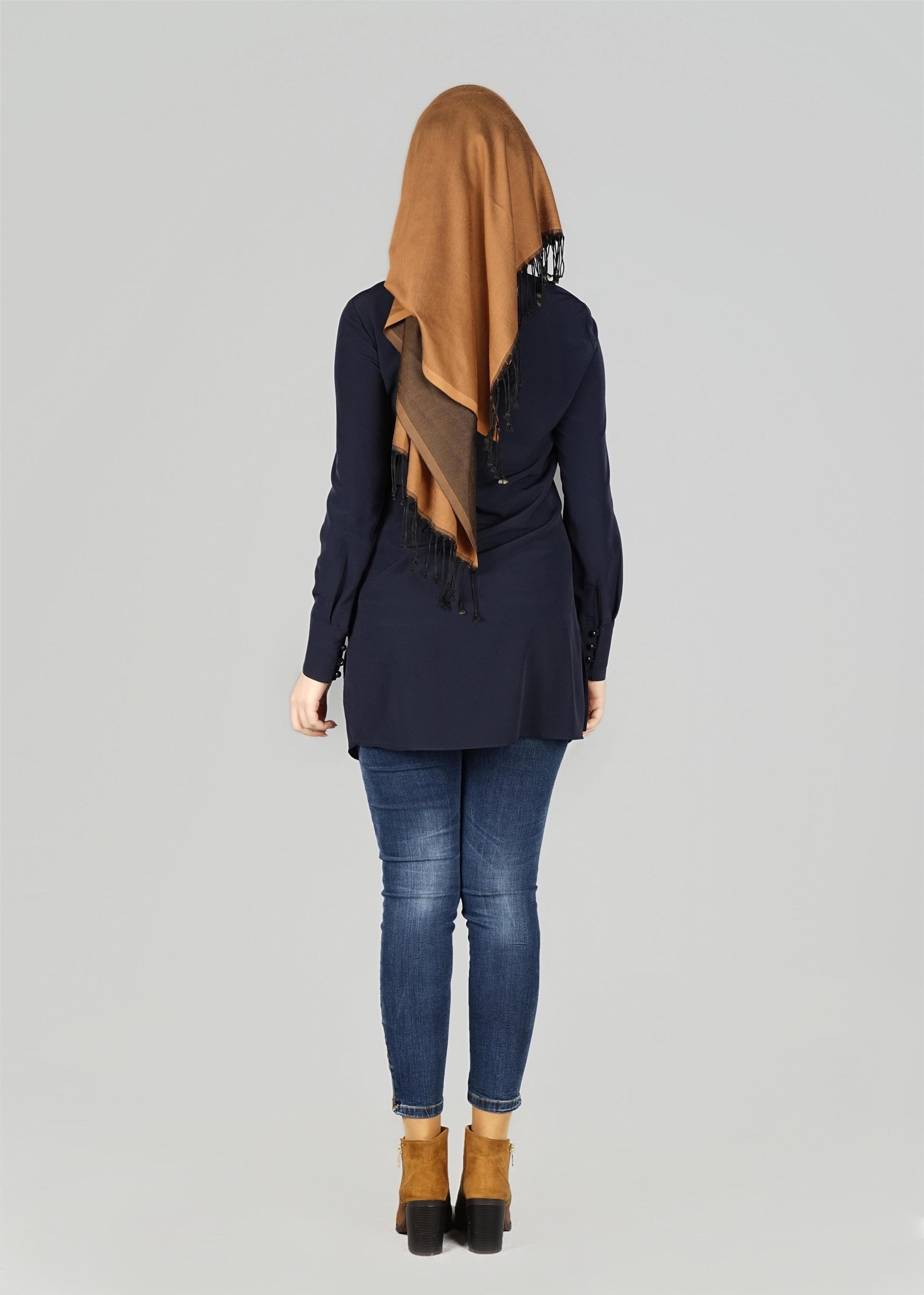 Tesettür giyim LACİVERT 4037 TUNİK