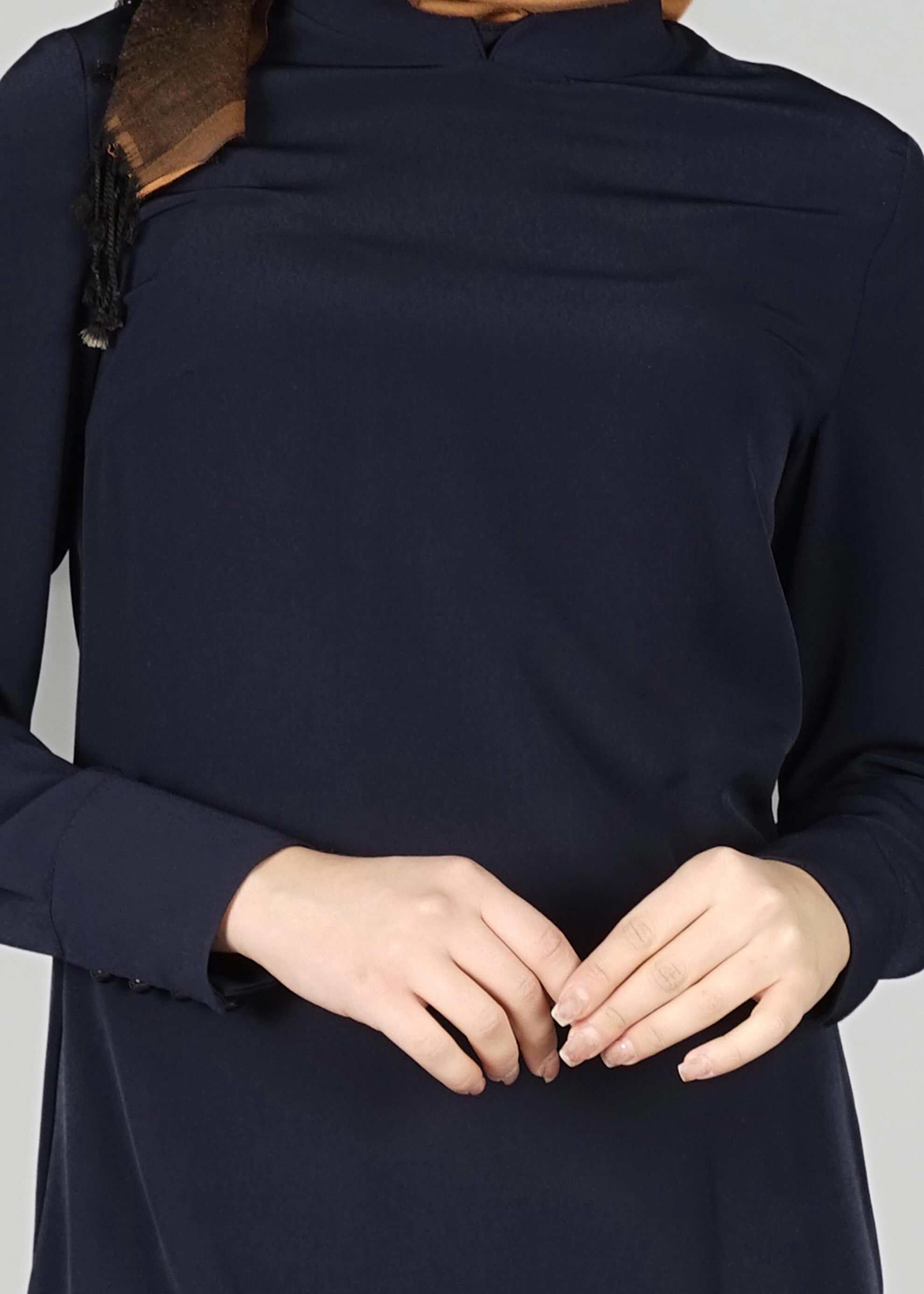 Tesettür giyim LACİVERT 4037 TUNİK