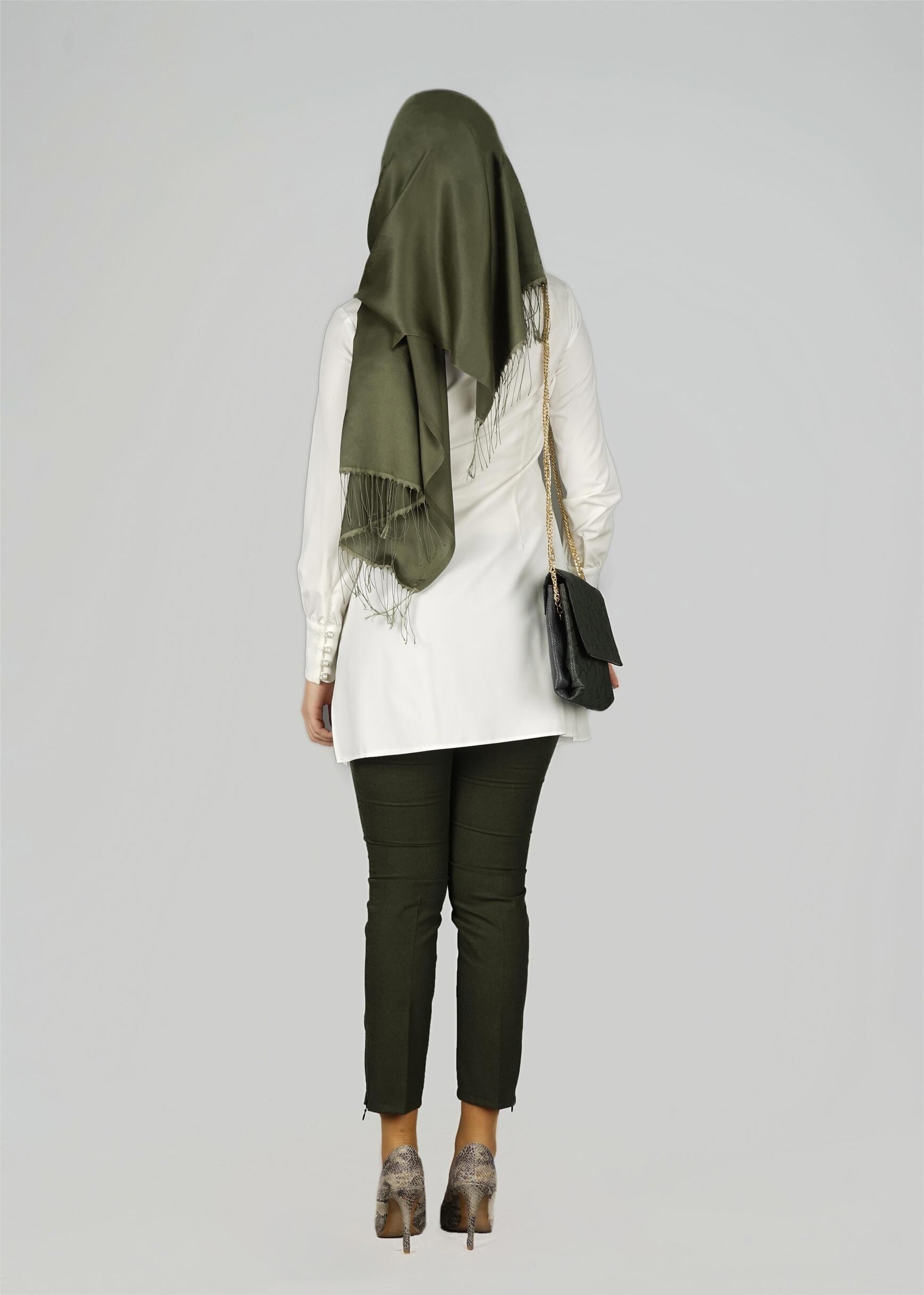 Tesettür giyim BEYAZ 4039 TUNİK