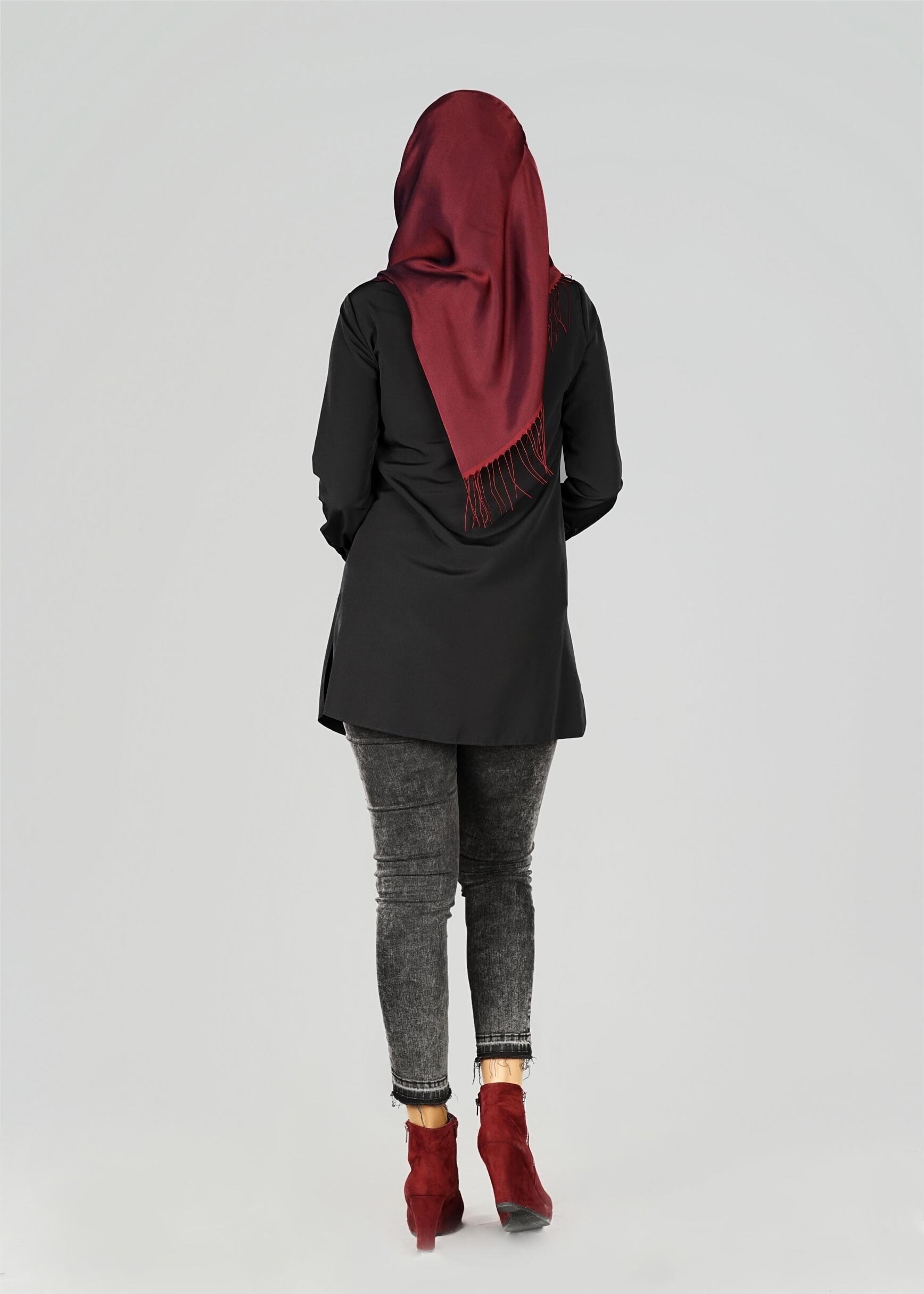 Tesettür giyim SİYAH 4046 TUNİK