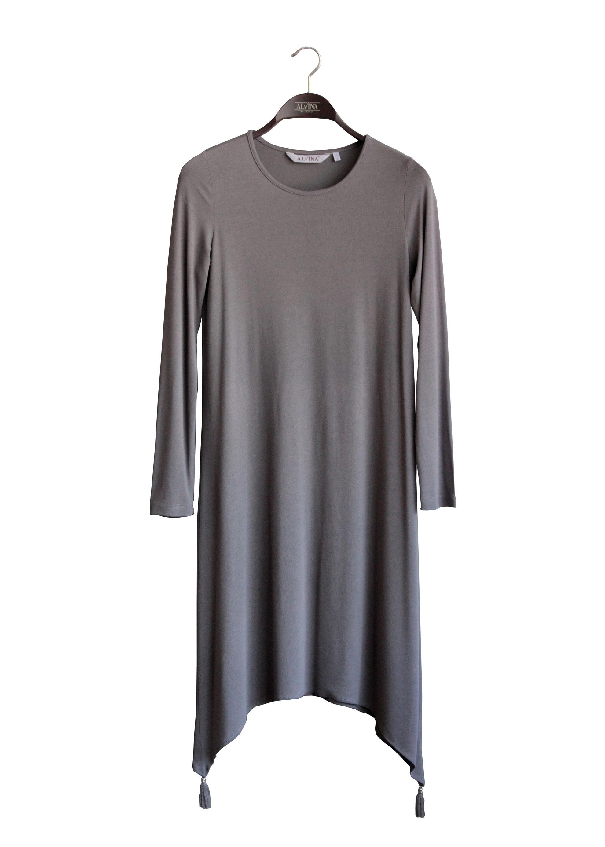 Tesettür giyim GRİ 4712 TUNİK