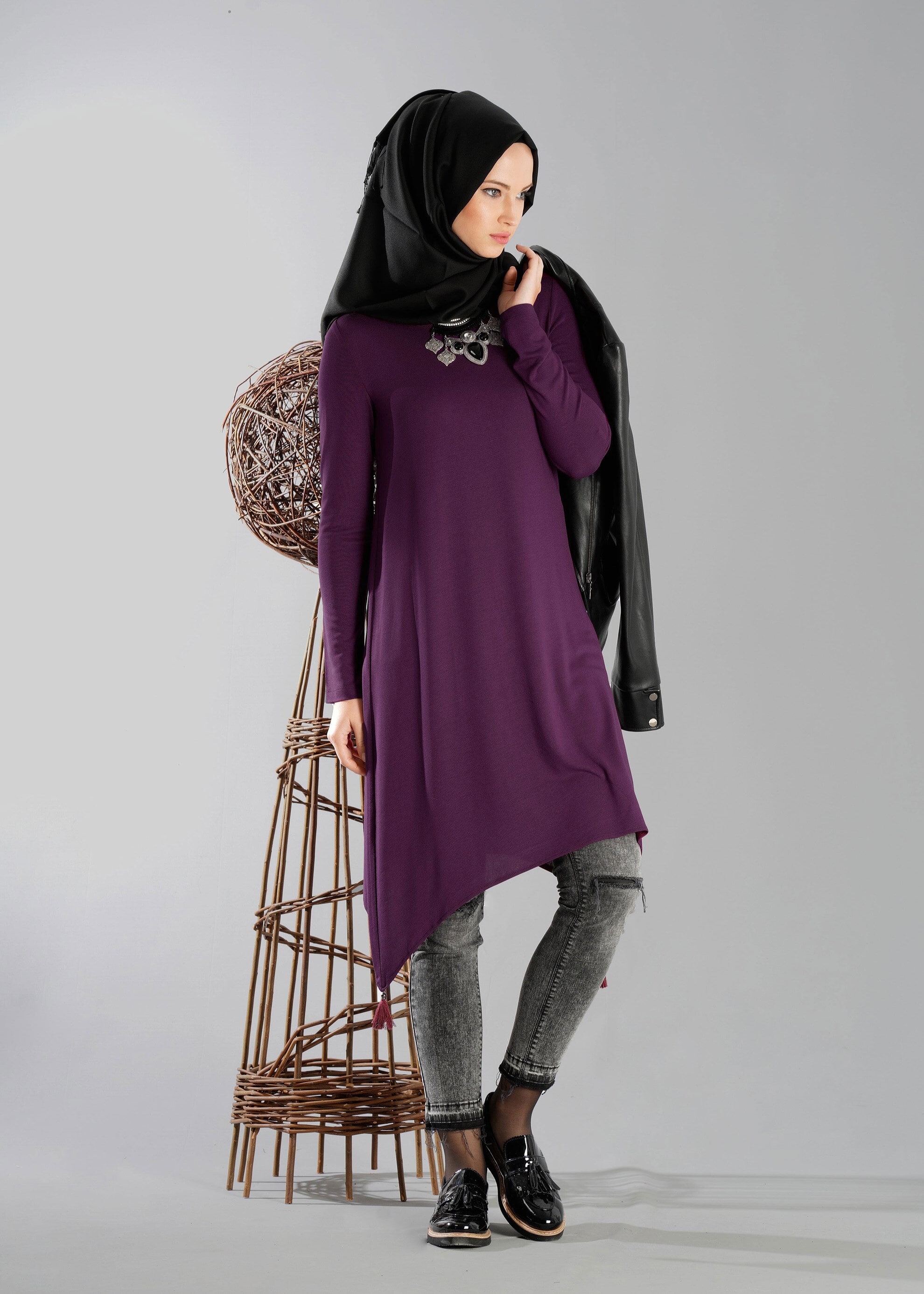 Tesettür giyim MOR 4712 TUNİK
