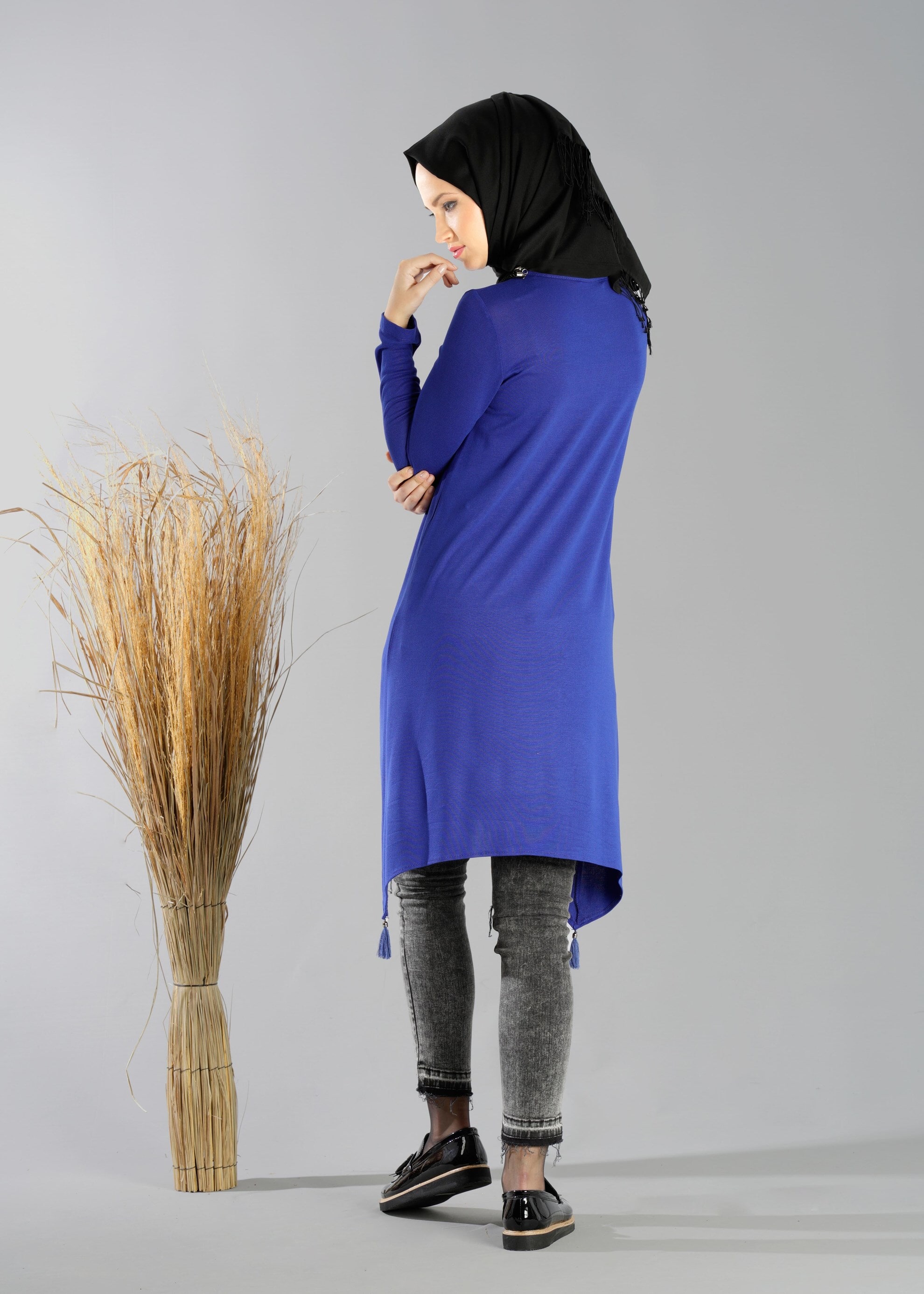 Tesettür giyim LACİVERT 4712 TUNİK