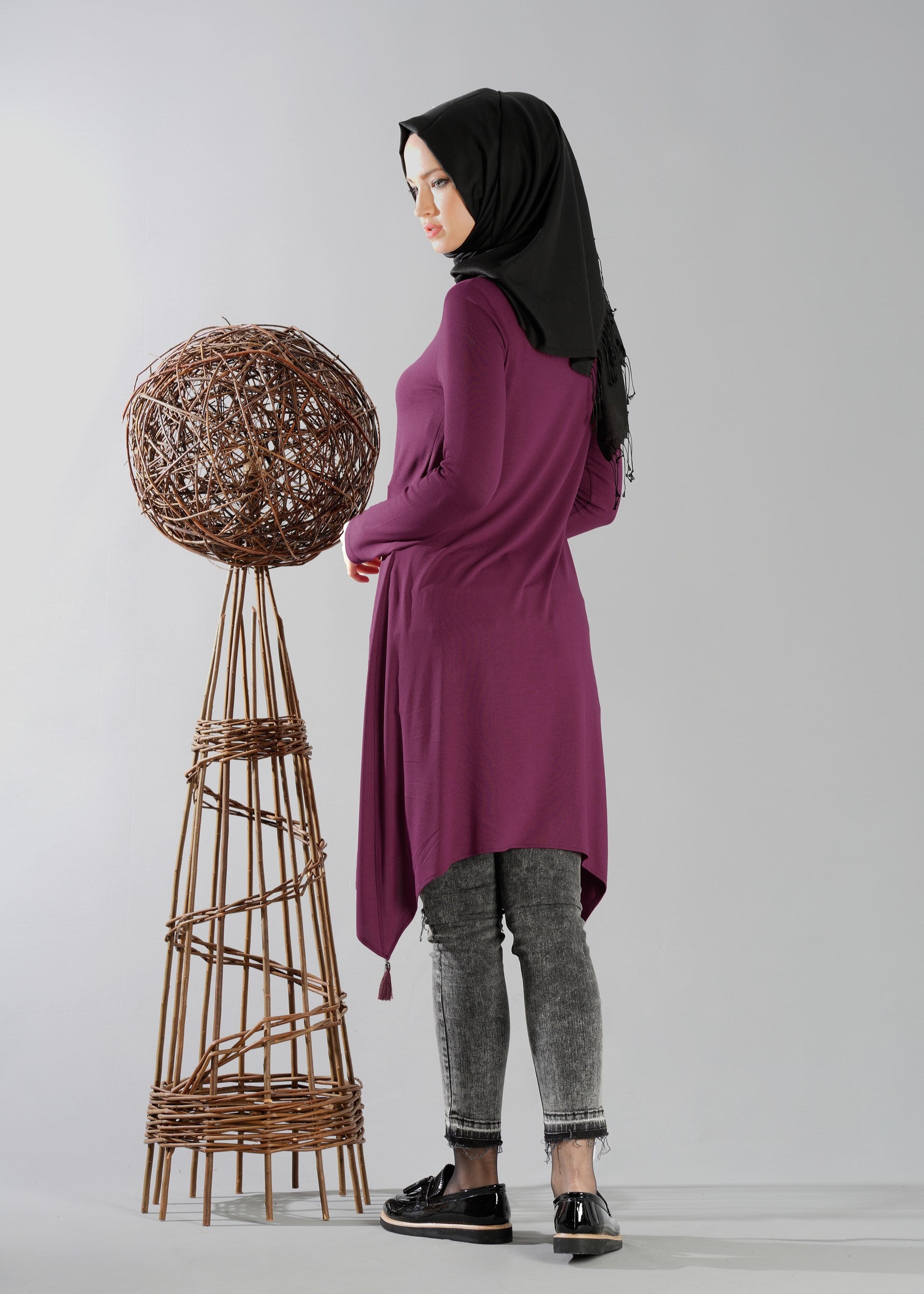 Tesettür giyim MOR 4712 TUNİK