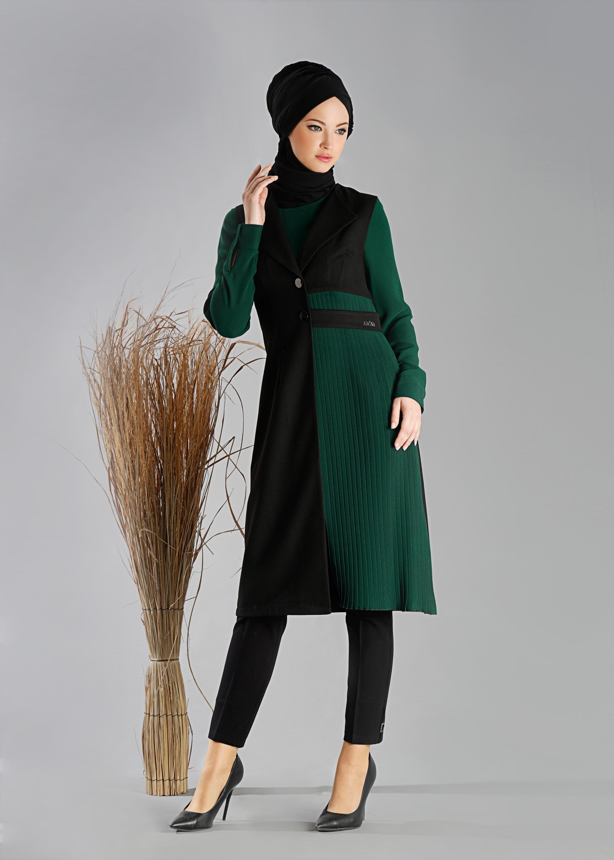 Tesettür giyim YEŞİL 4726 TUNİK