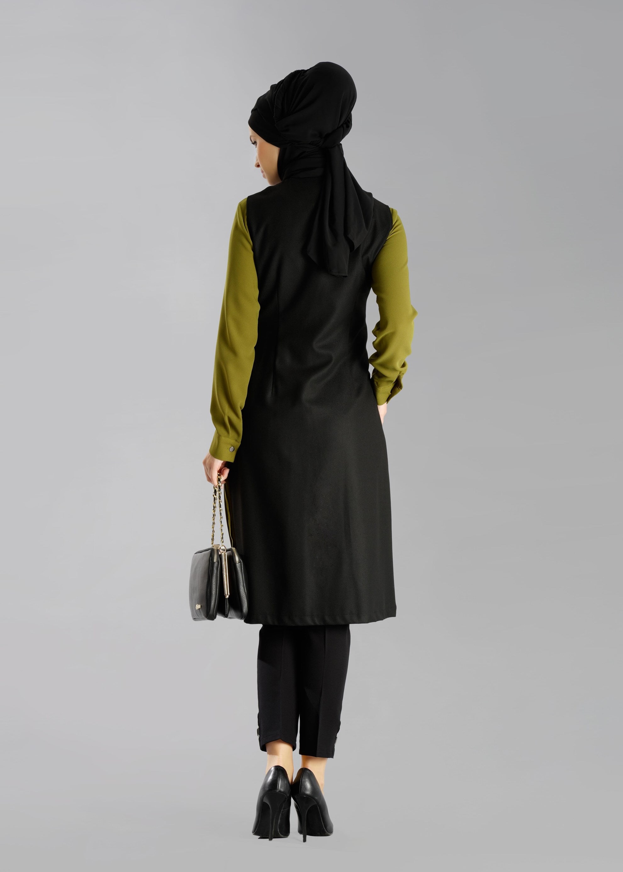 Tesettür giyim YEŞİL 4726 TUNİK