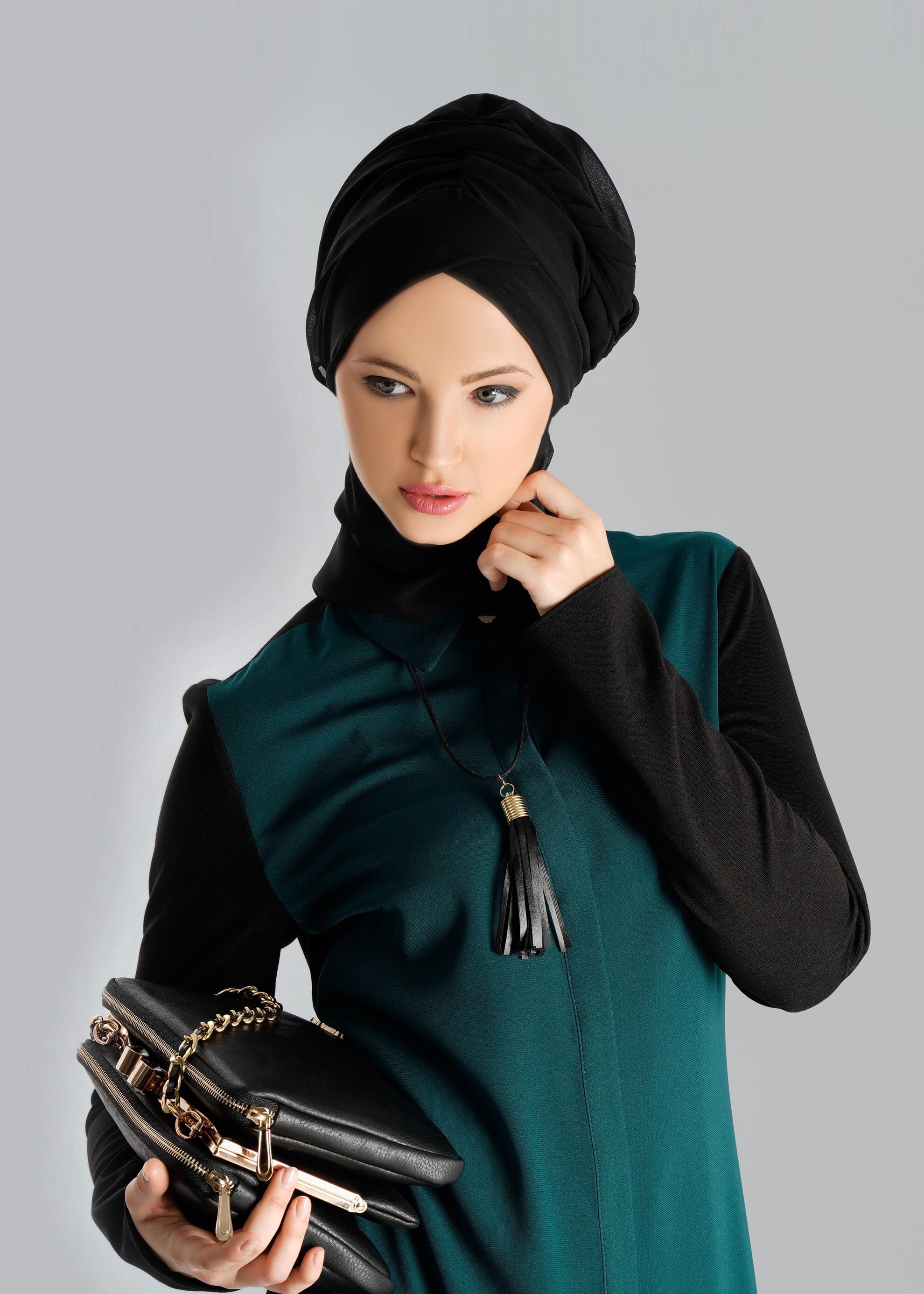 Tesettür giyim MAVİ 4737 TUNİK