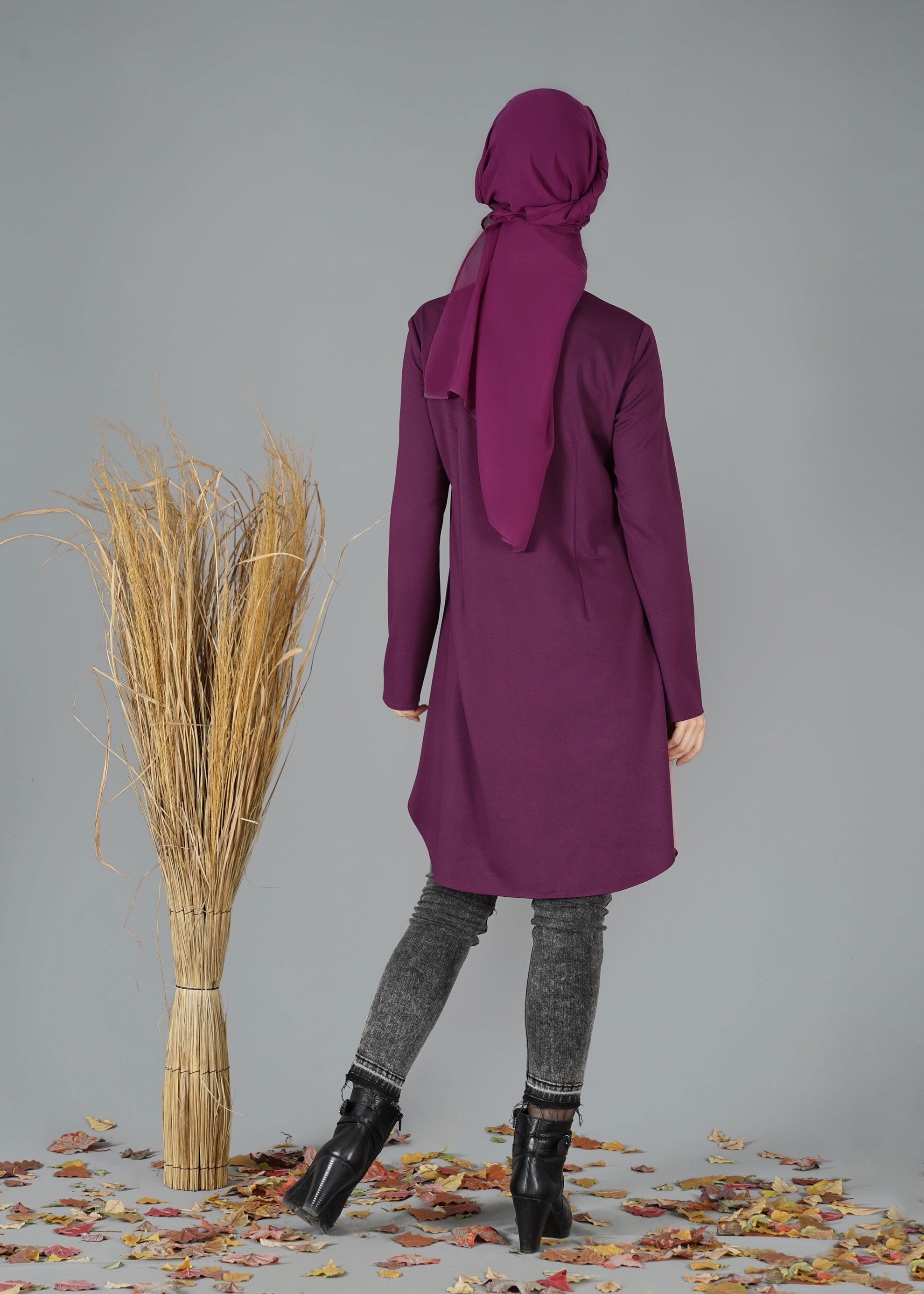 Tesettür giyim VİZON 4737 TUNİK