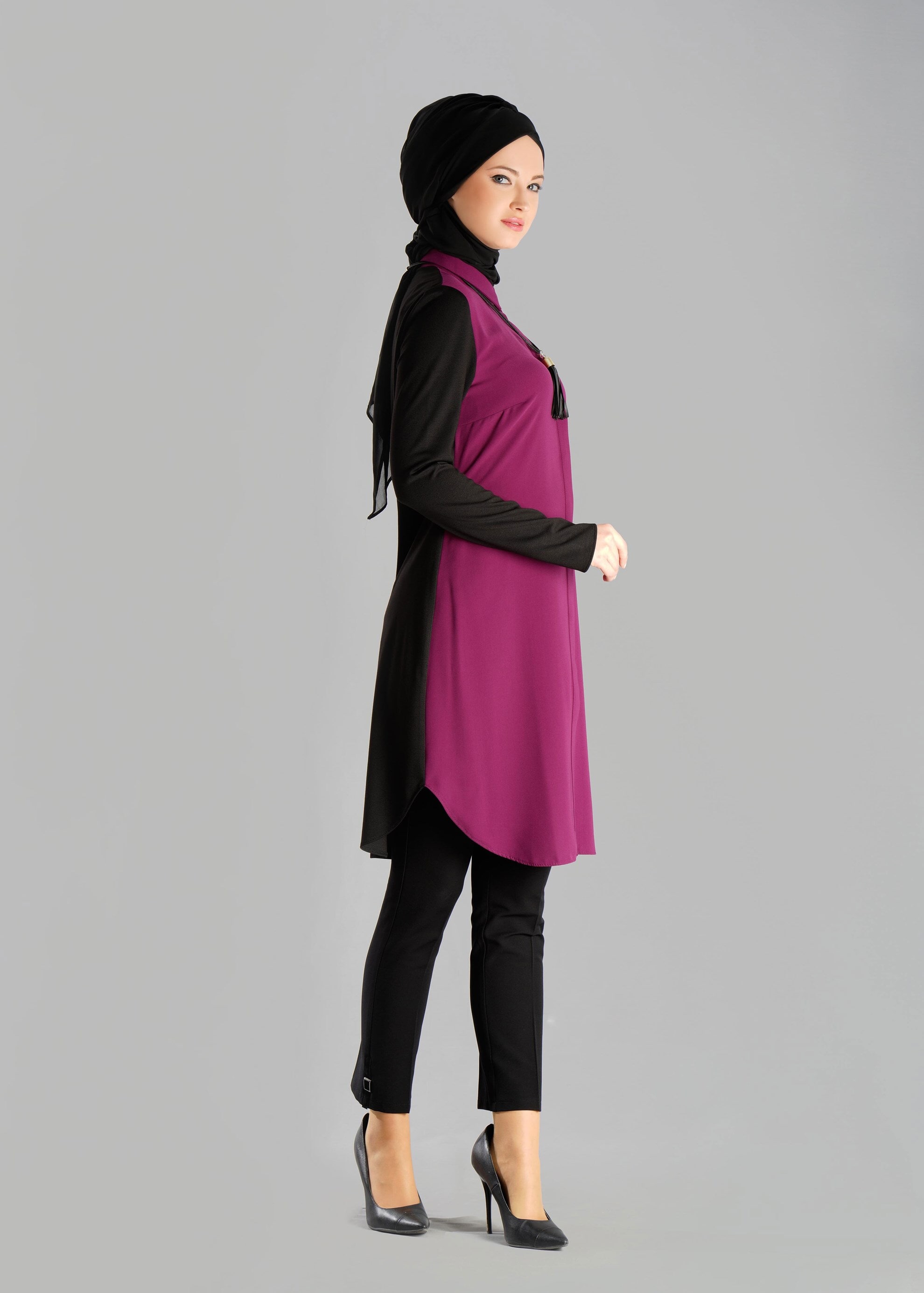 Tesettür giyim MOR 4737 TUNİK