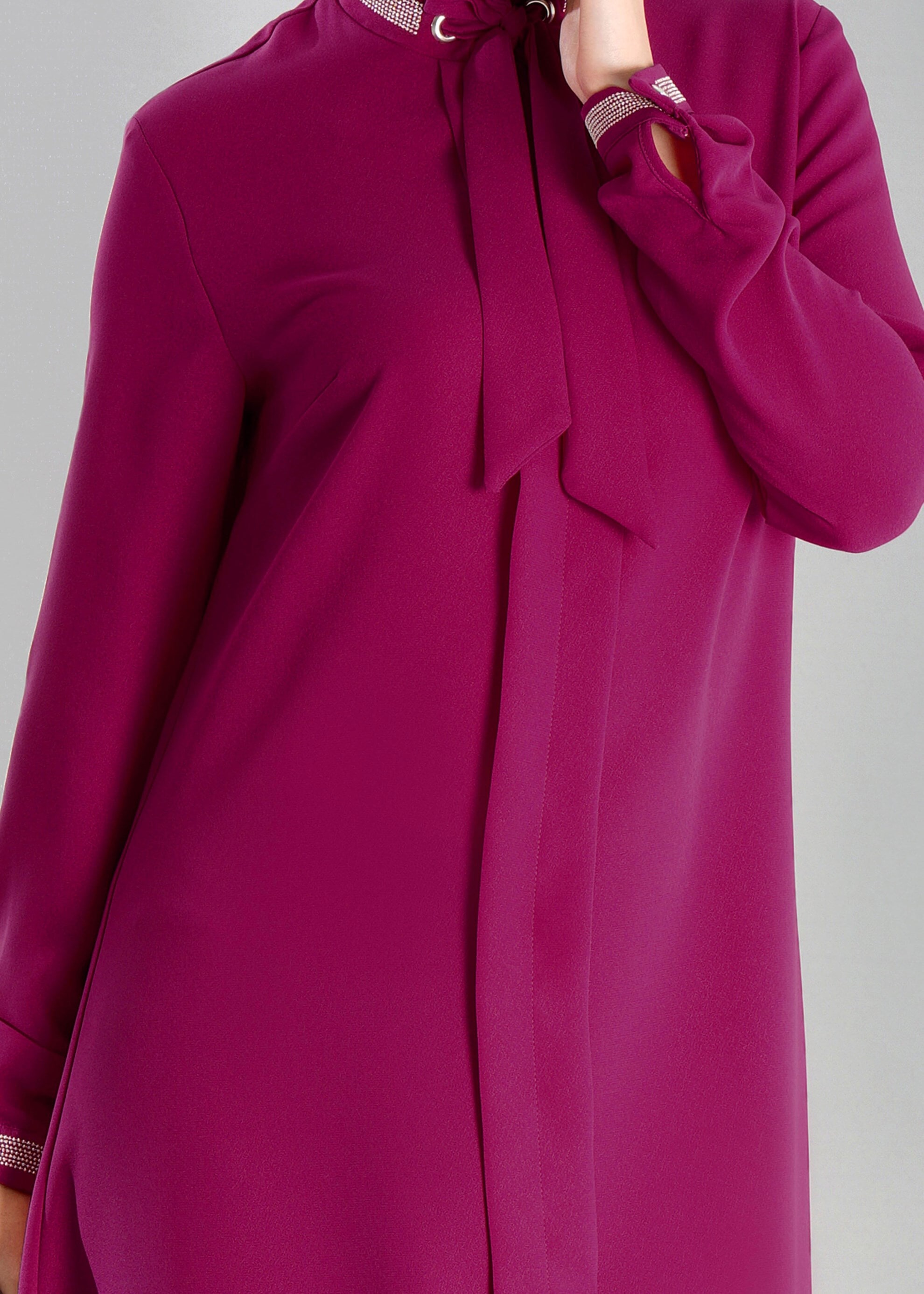 Tesettür giyim FUŞYA 4742 TUNİK