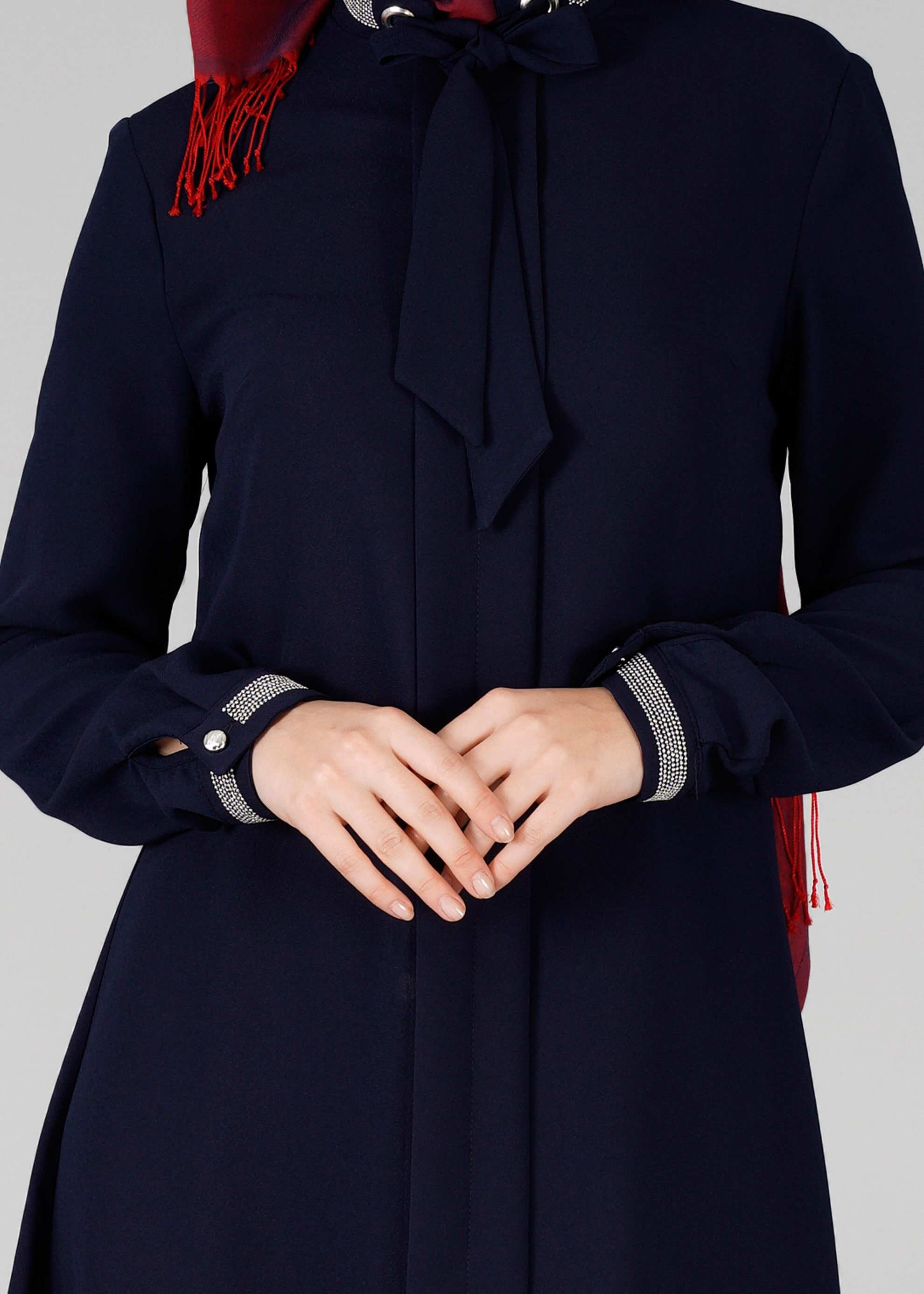 Tesettür giyim LACİVERT 4742 TUNİK