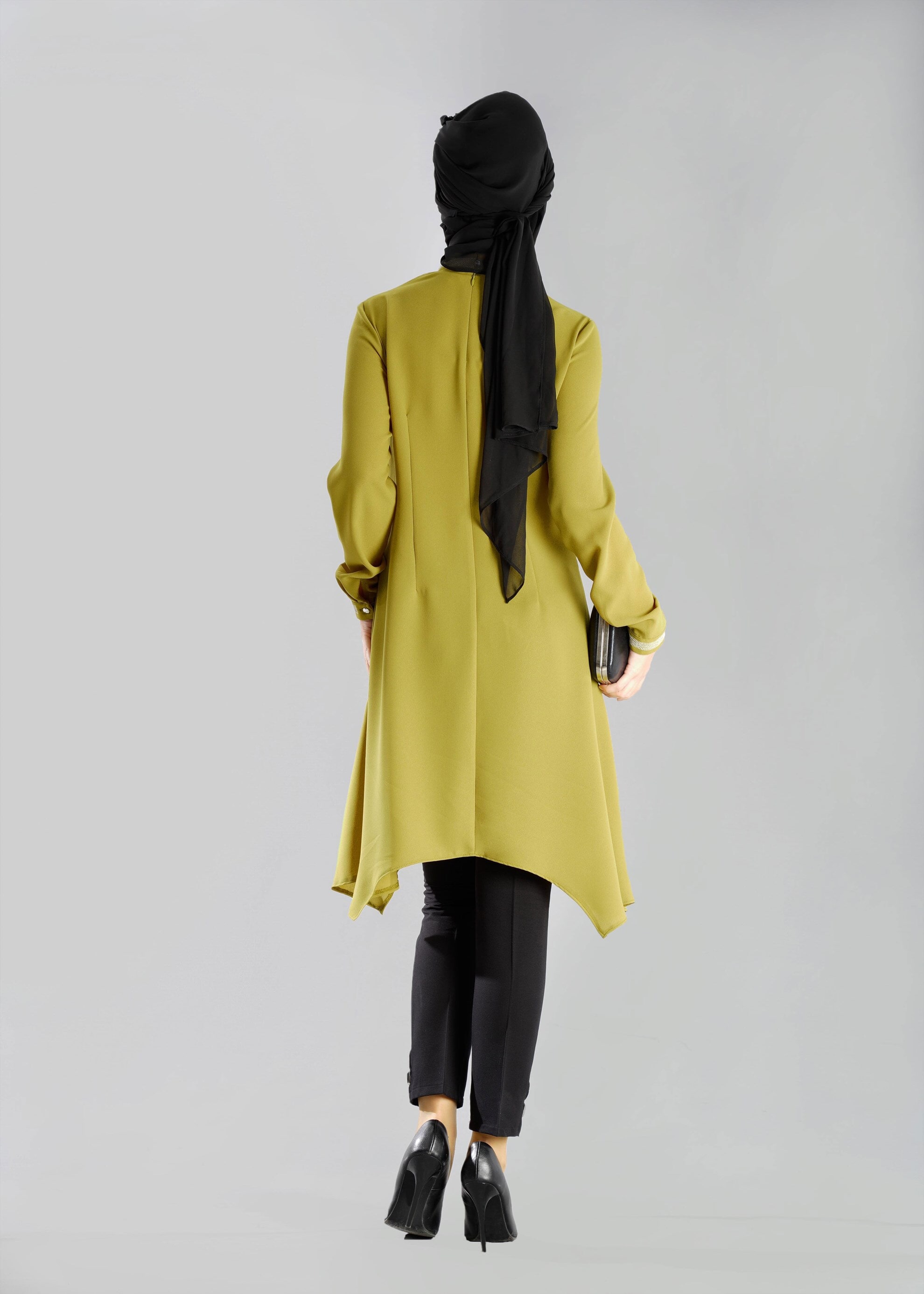 Tesettür giyim YEŞİL 4742 TUNİK