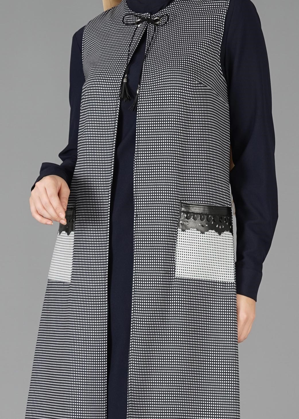 Tesettür giyim LACİVERT 4757 TUNİK