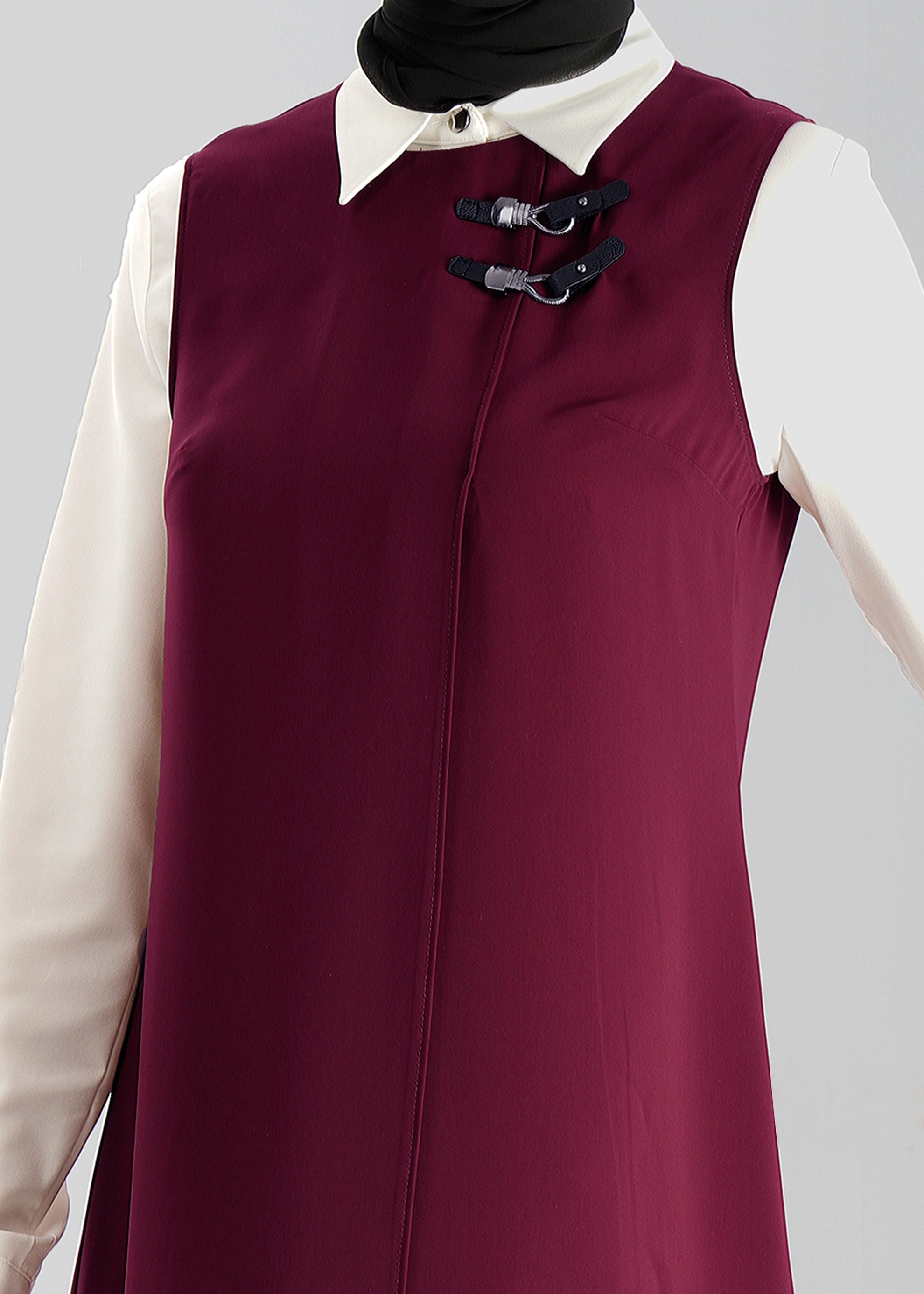 Tesettür giyim BORDO 4773 TUNİK