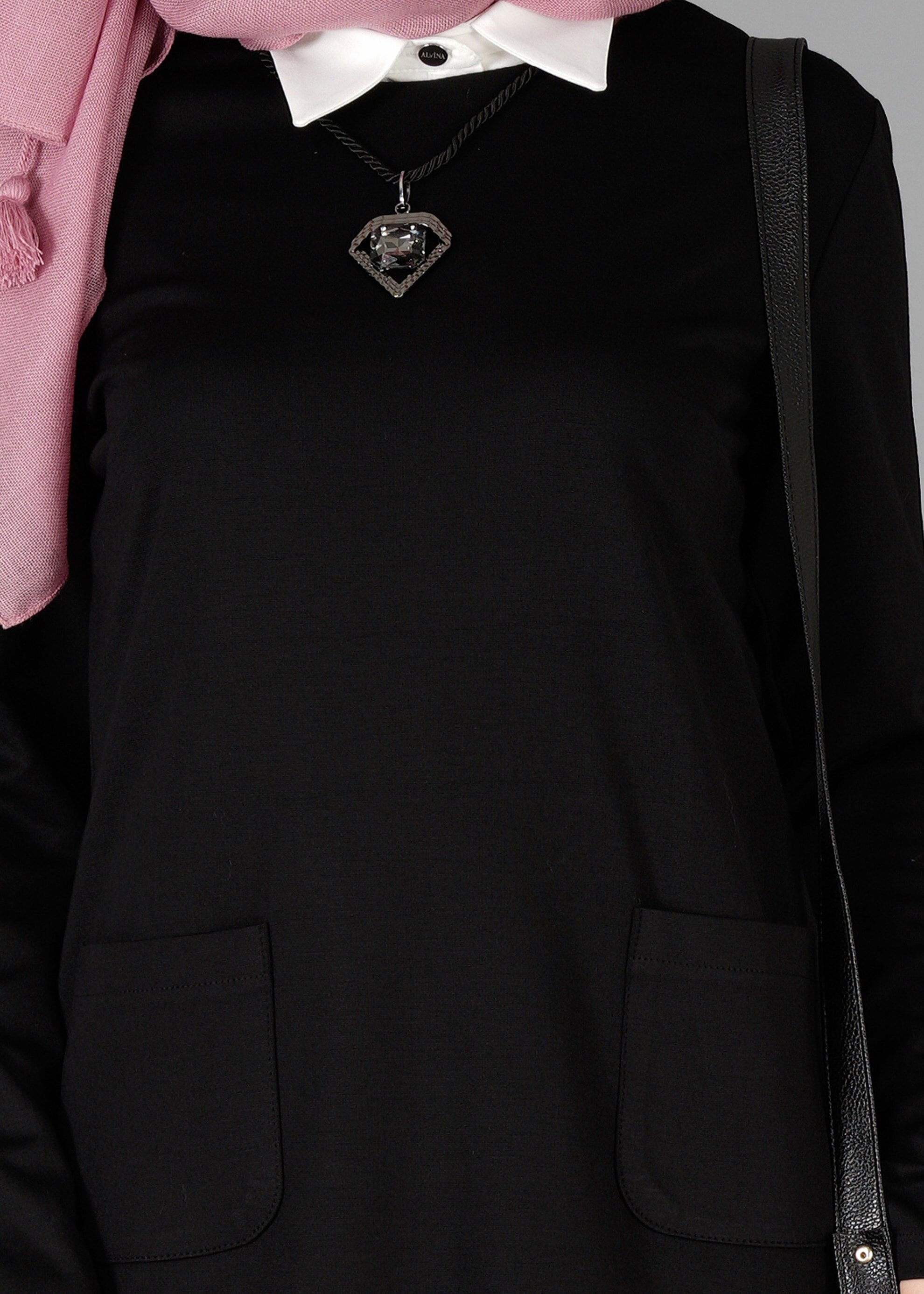 Tesettür giyim SİYAH 4775 TUNİK